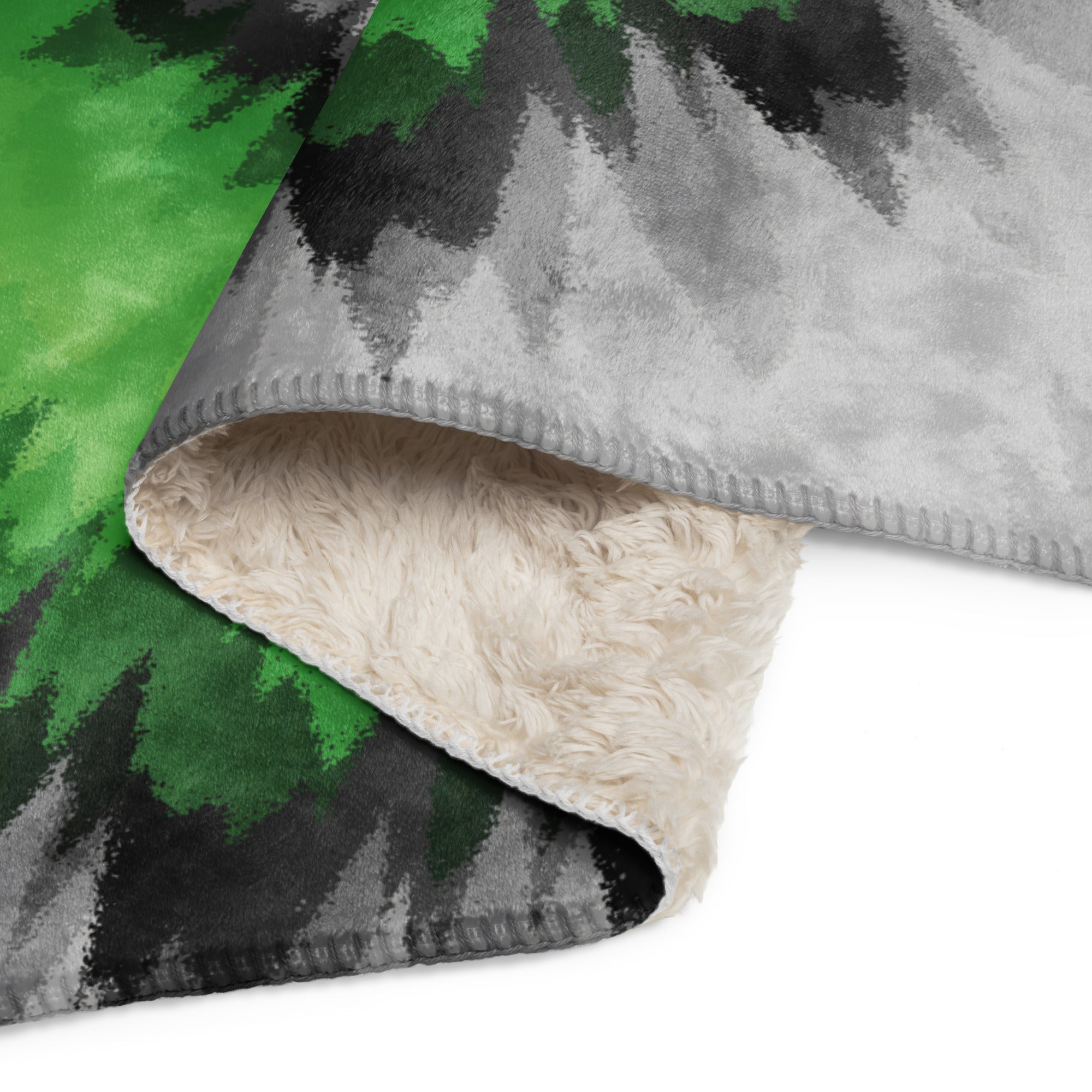 Sherpa blanket- Tie Dye Spiral-Aromantic