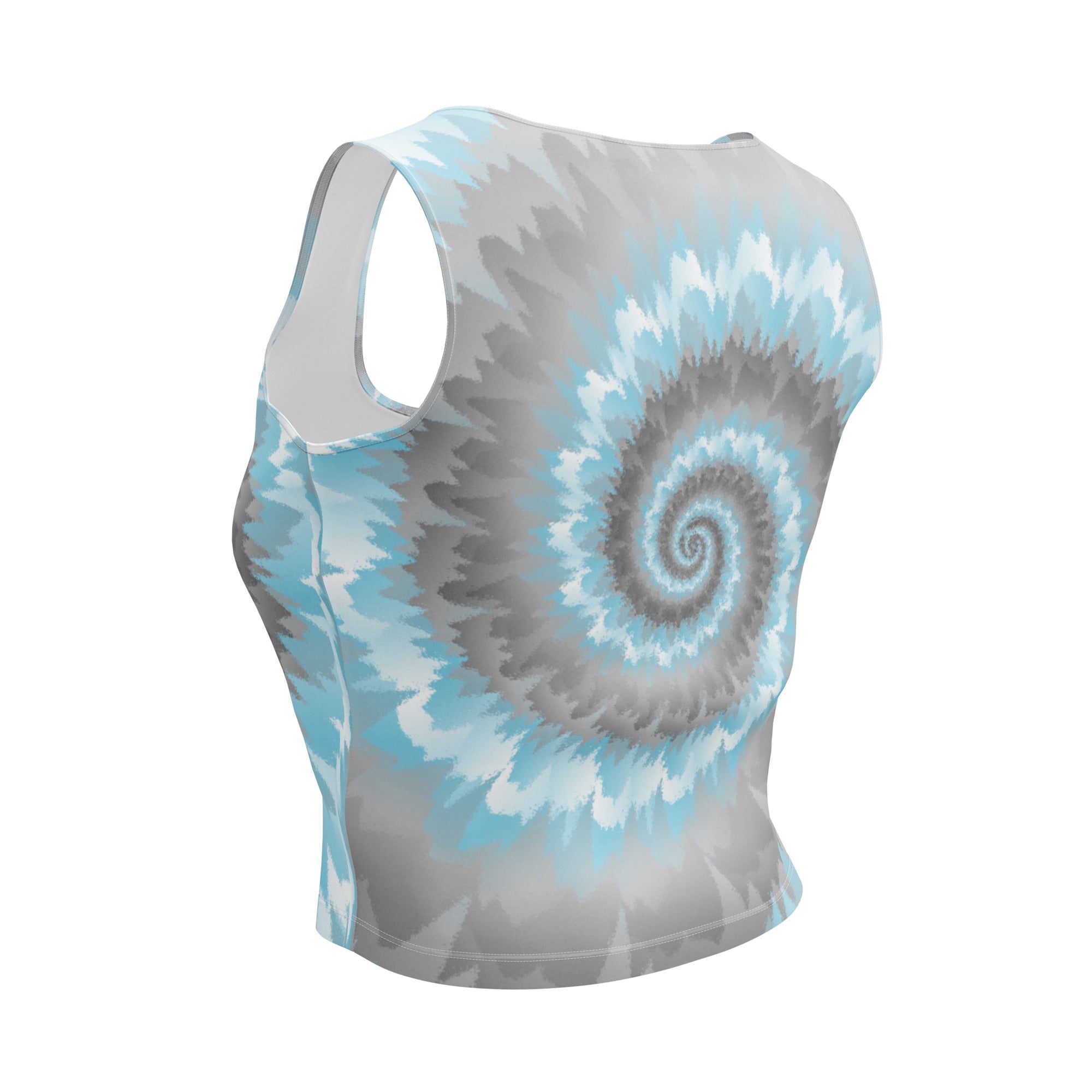 Crop Top-Tie Dye Spiral - Demiboy