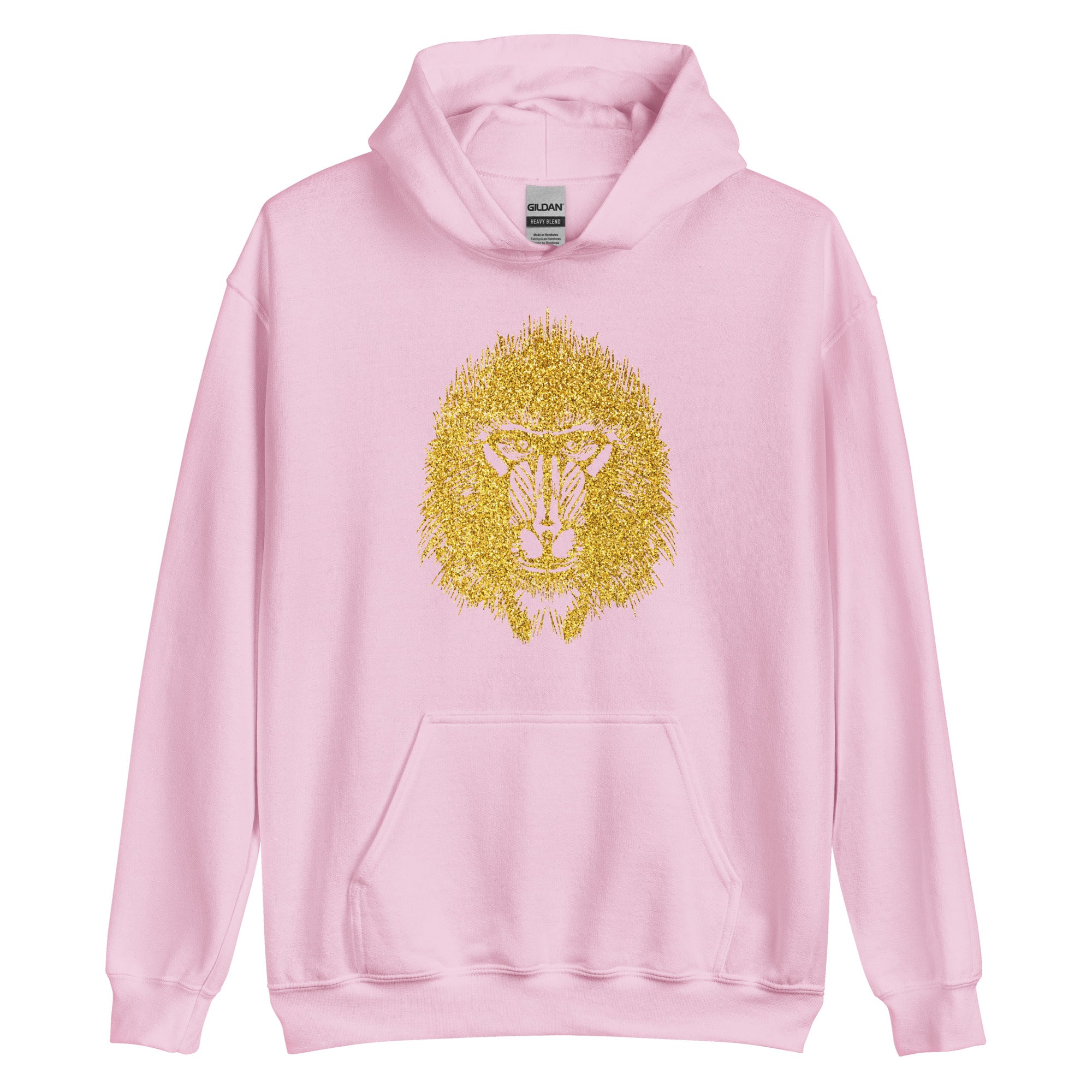 Unisex Hoodie- Baboon Gold Print
