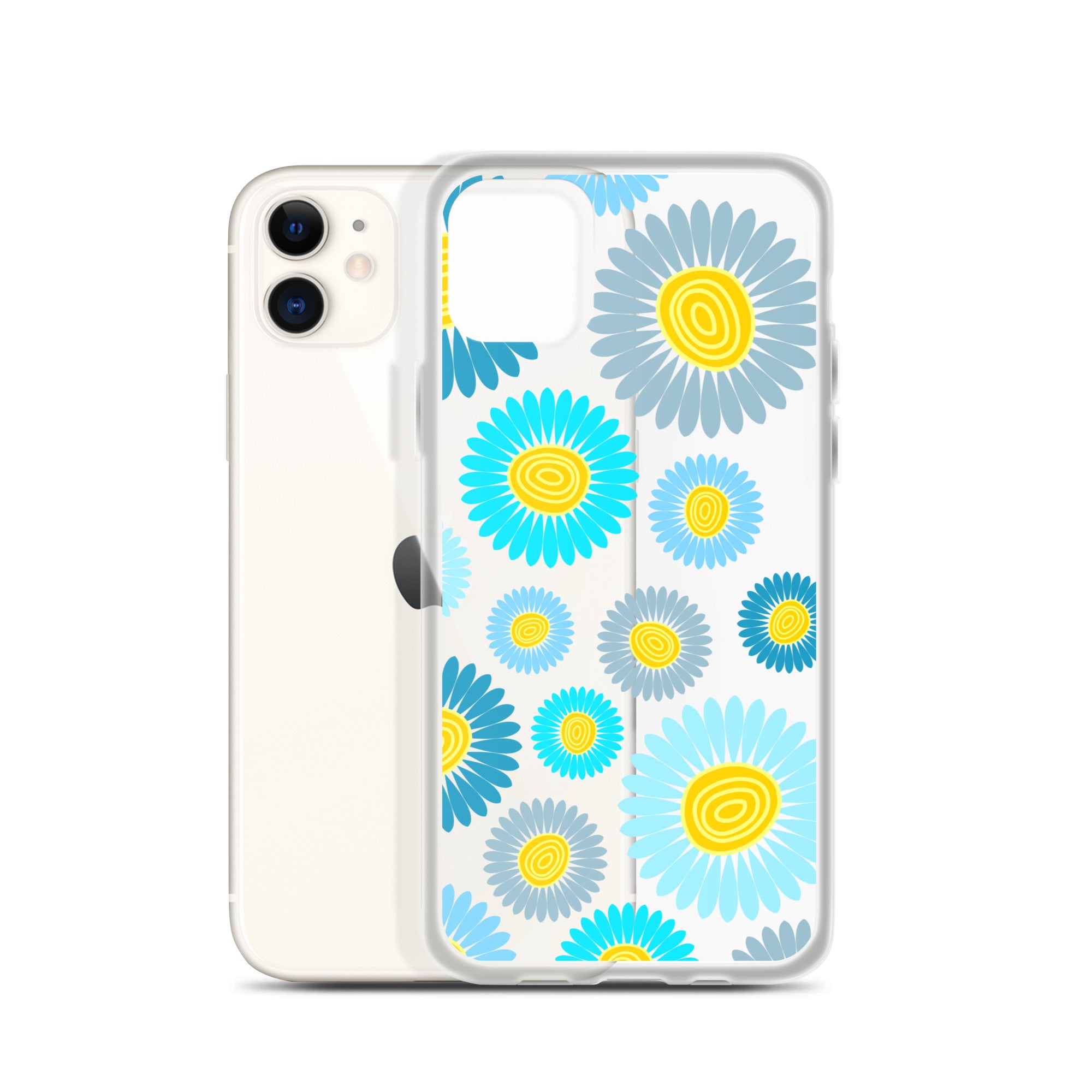Clear Case for iPhone®- Floral Daisy Design II