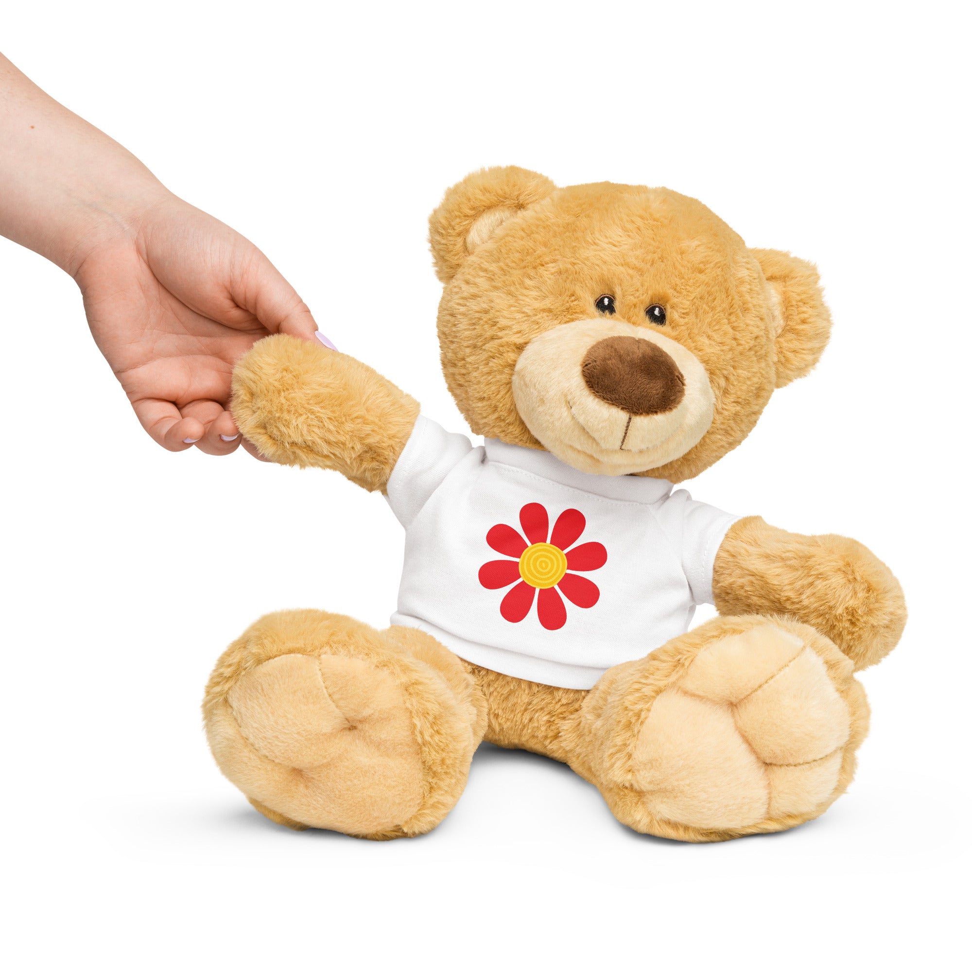 Teddy bear with a t-shirt-Daisy Flower III