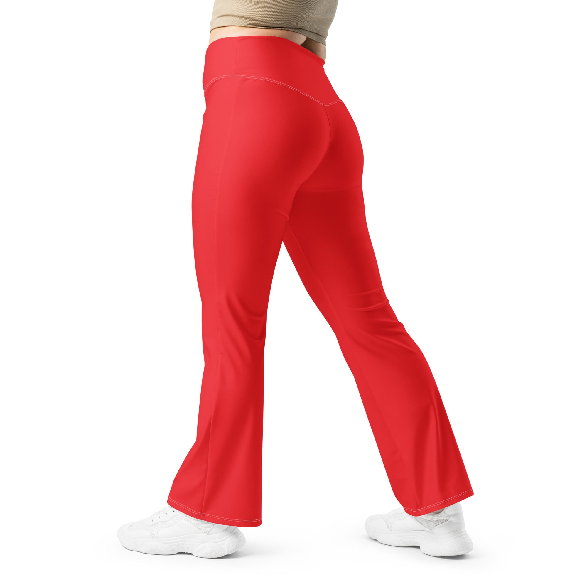 Flare leggings- Red