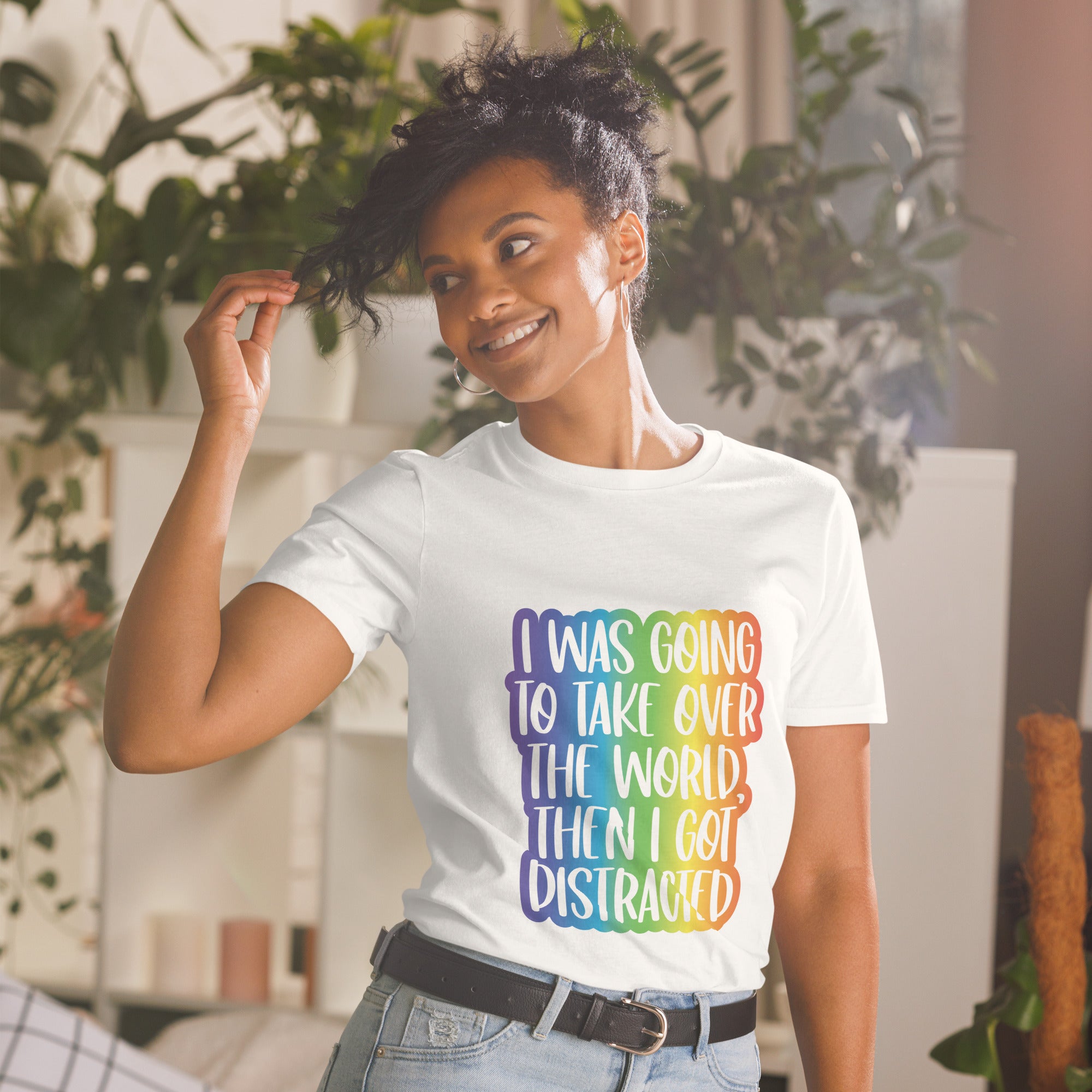 Short-Sleeve Unisex T-Shirt- ADHD- Take Over The World