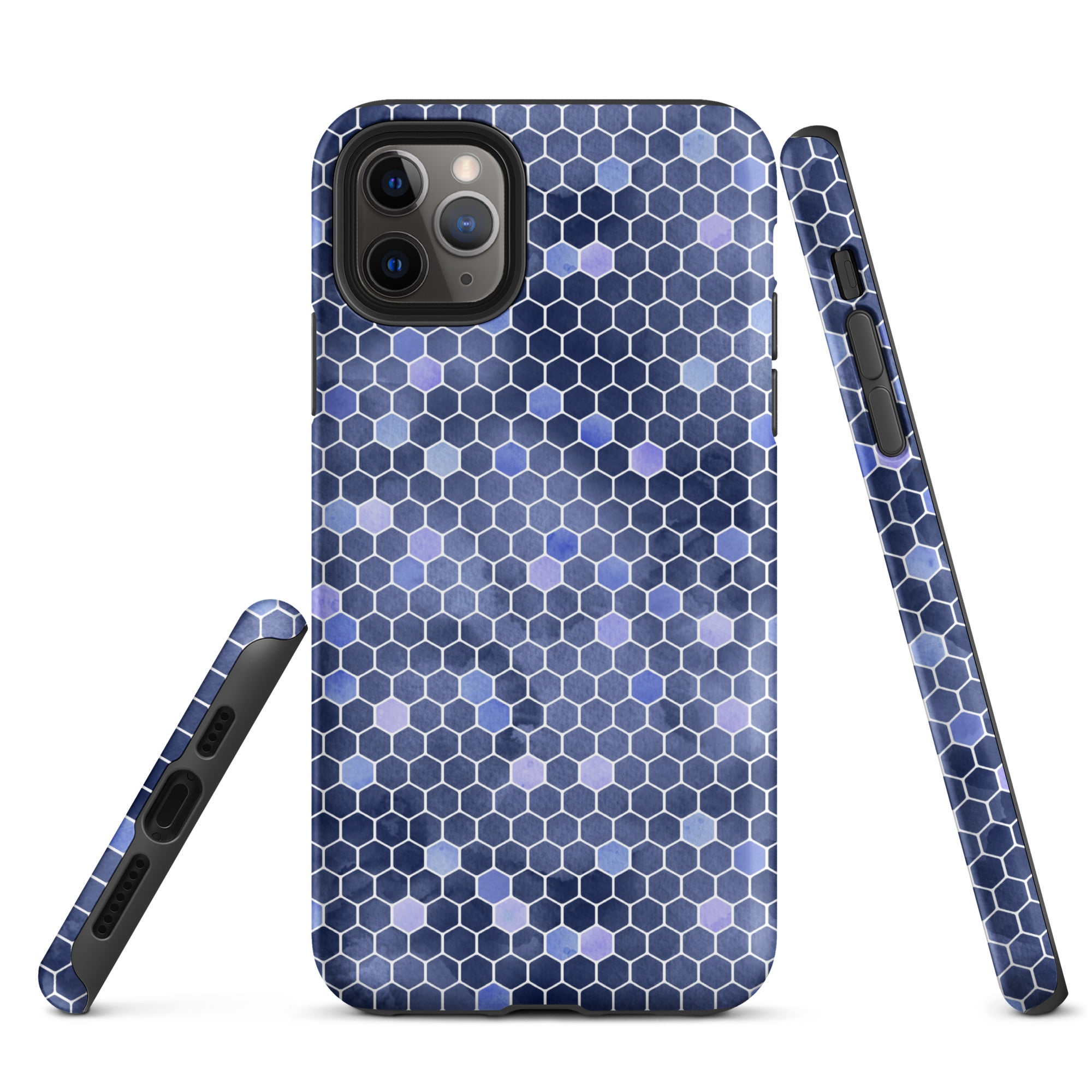 Tough Case for iPhone®- Honeycomb Blue