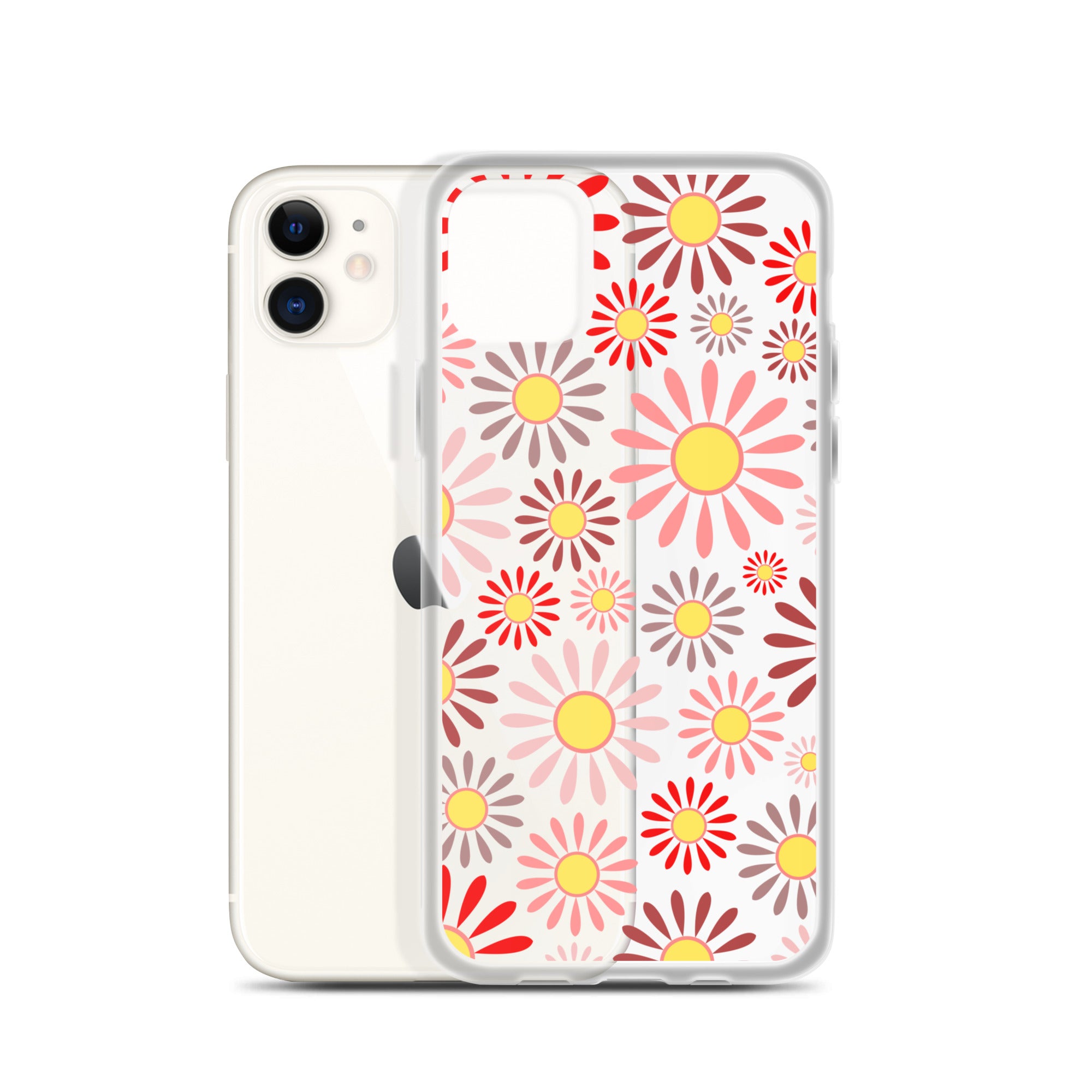 Clear Case for iPhone®- Floral Daisy Design IV
