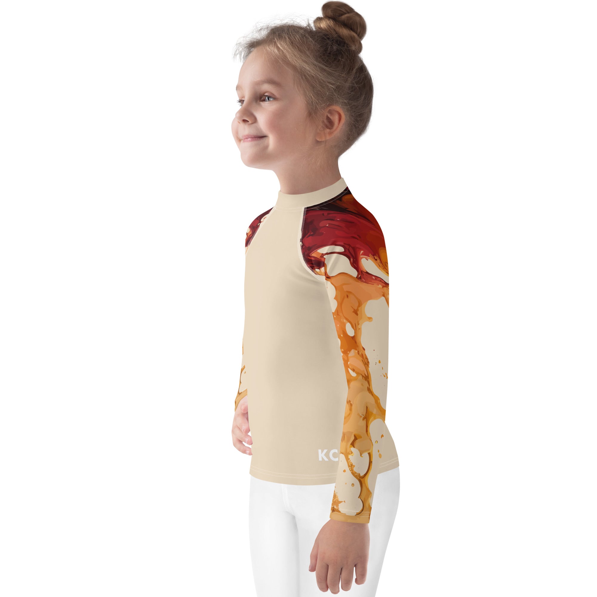 Kids Rash Guard-Ink Pattern II