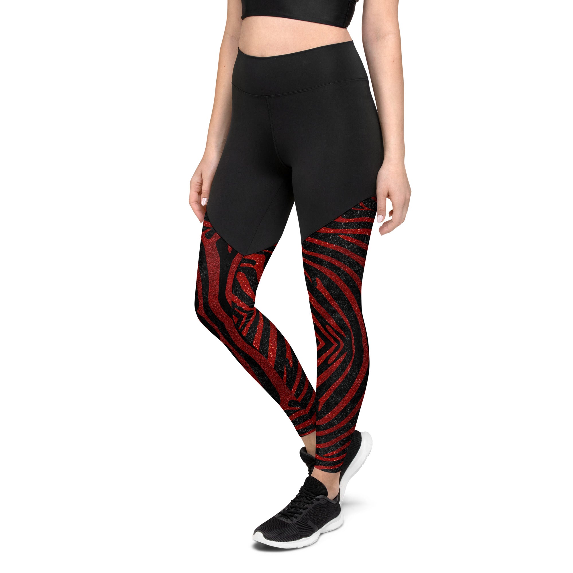 Sports Leggings- Zebra Skin