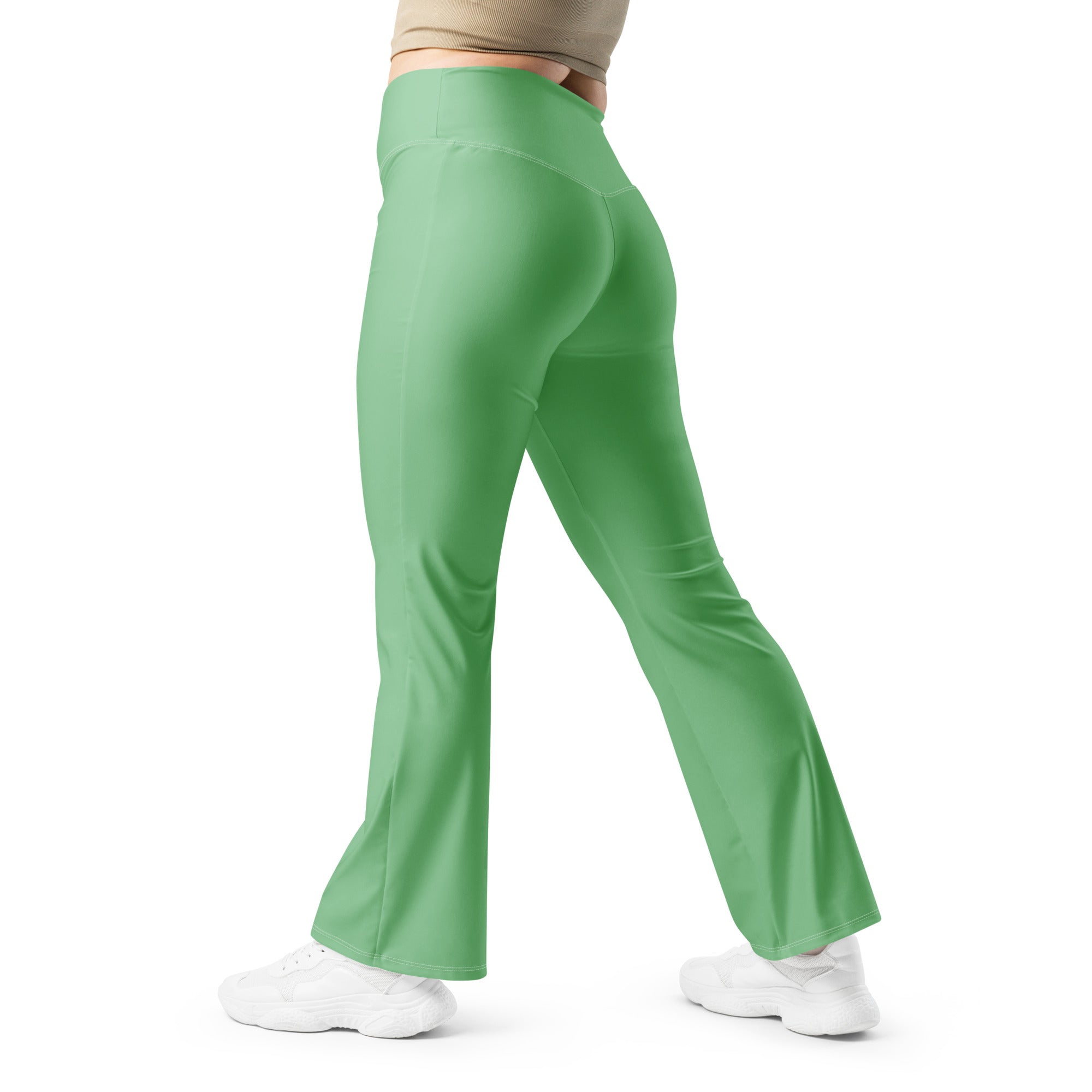 Flare leggings- Bay Leaf