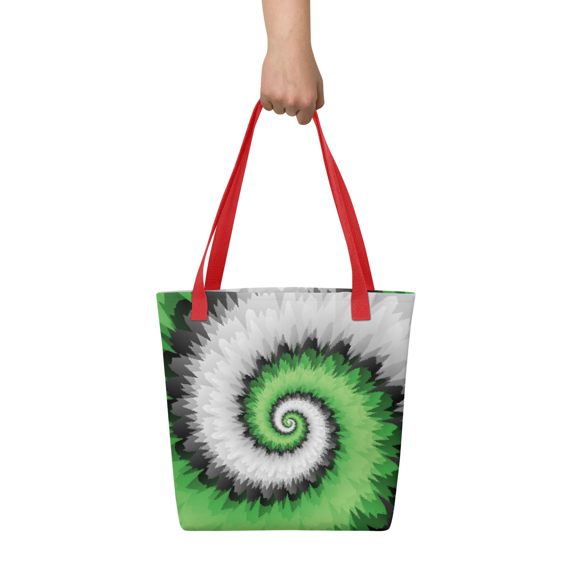 Tote bag-Tie Dye Spiral - Aromantic