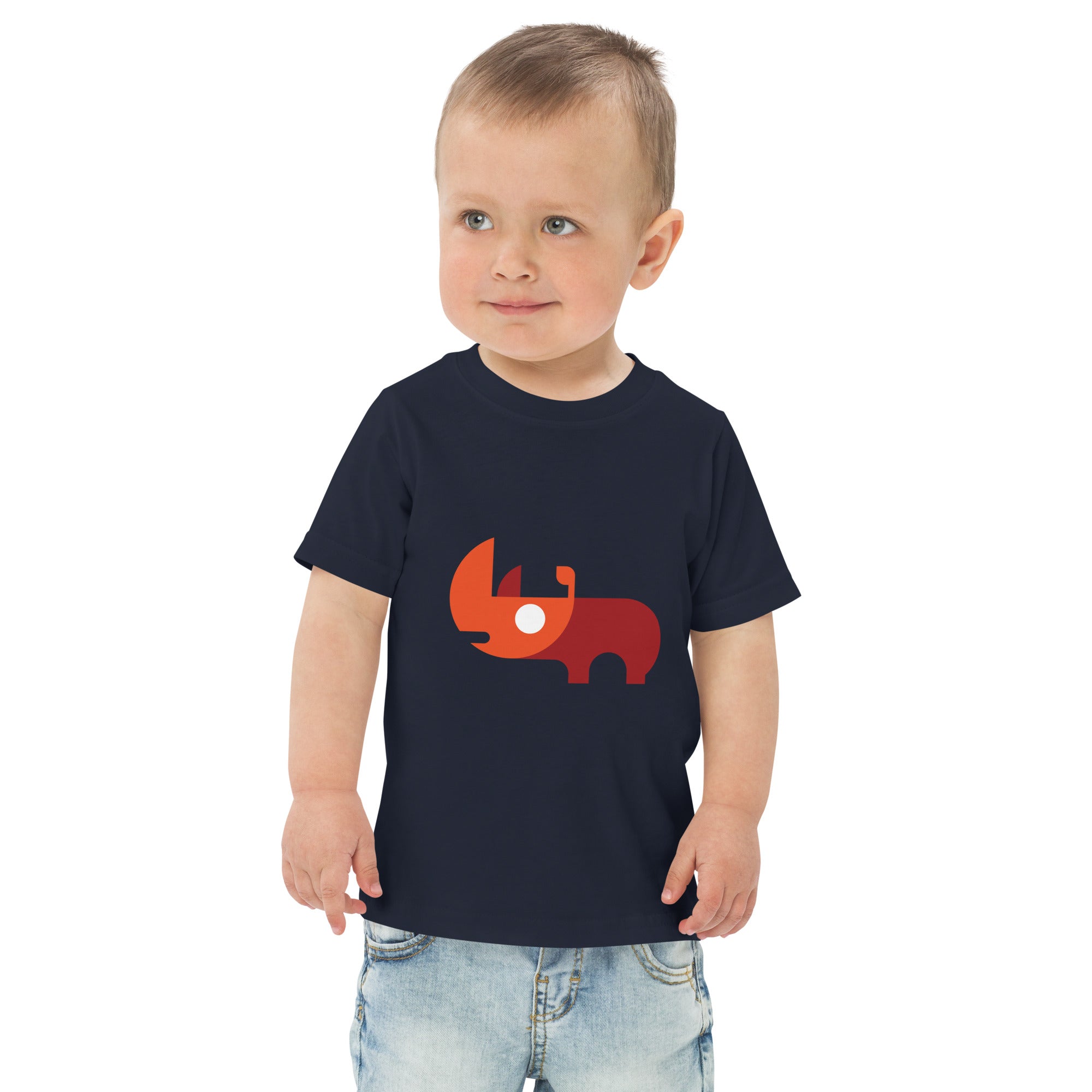 Toddler jersey t-shirt-Rhino