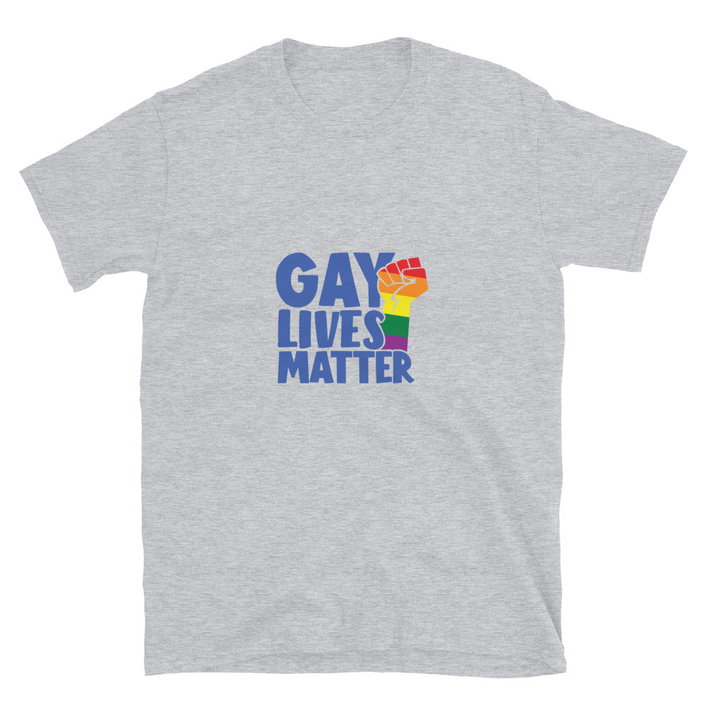 Short-Sleeve Unisex T-Shirt- Gay lives matter