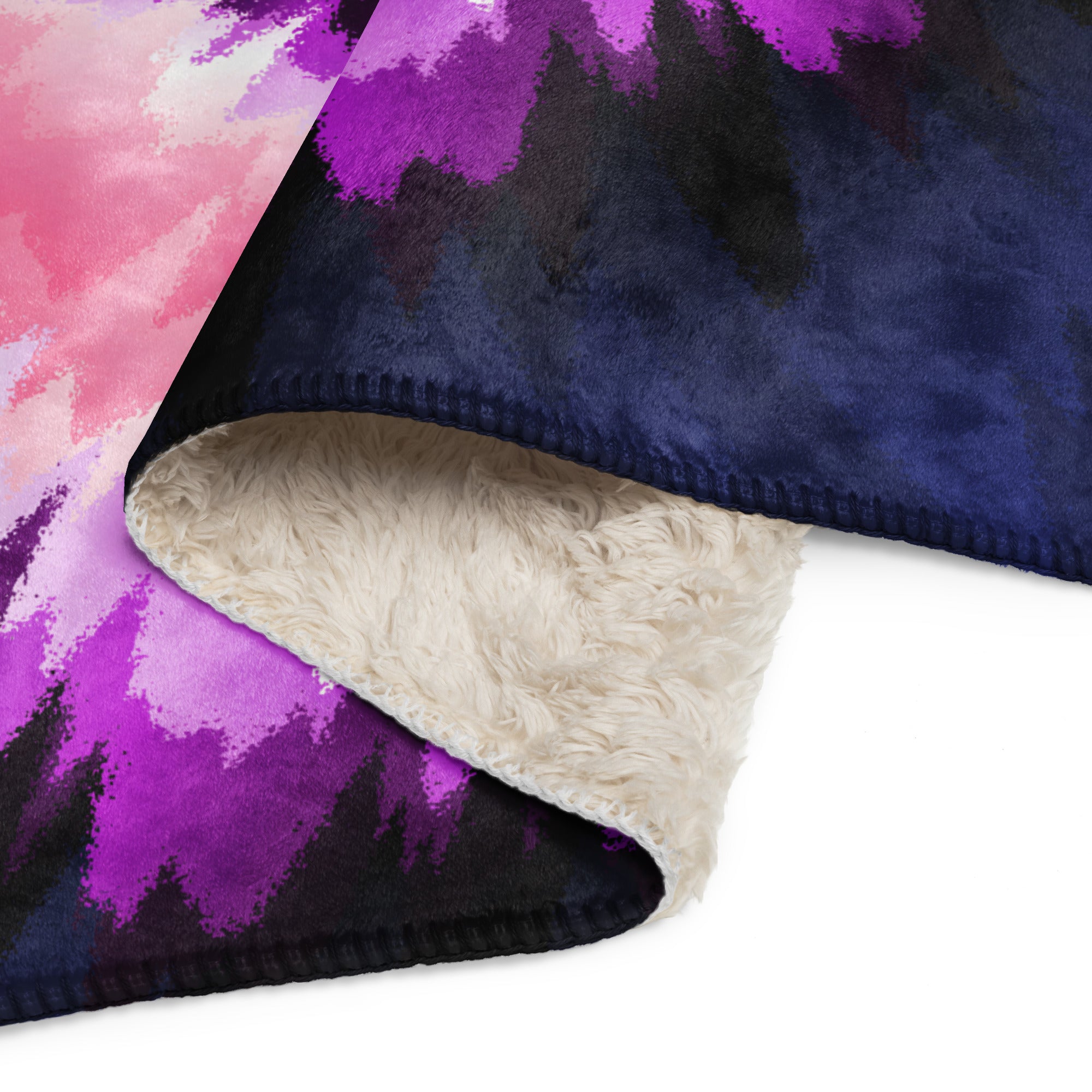 Sherpa blanket- Tie Dye Spiral-Genderfluid