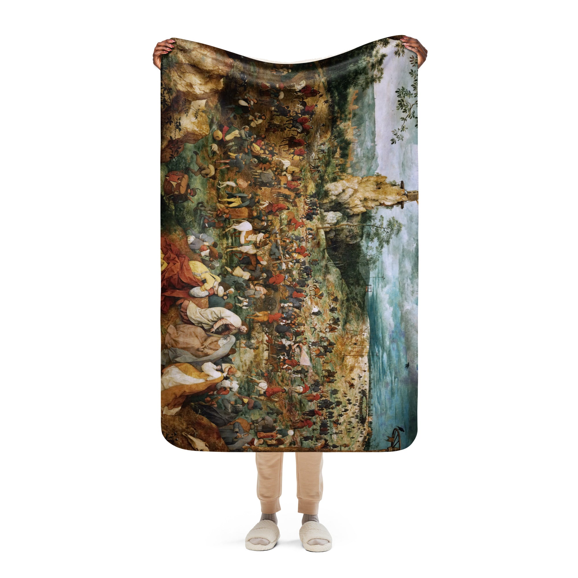 Sherpa blanket-The Procession to Calvary