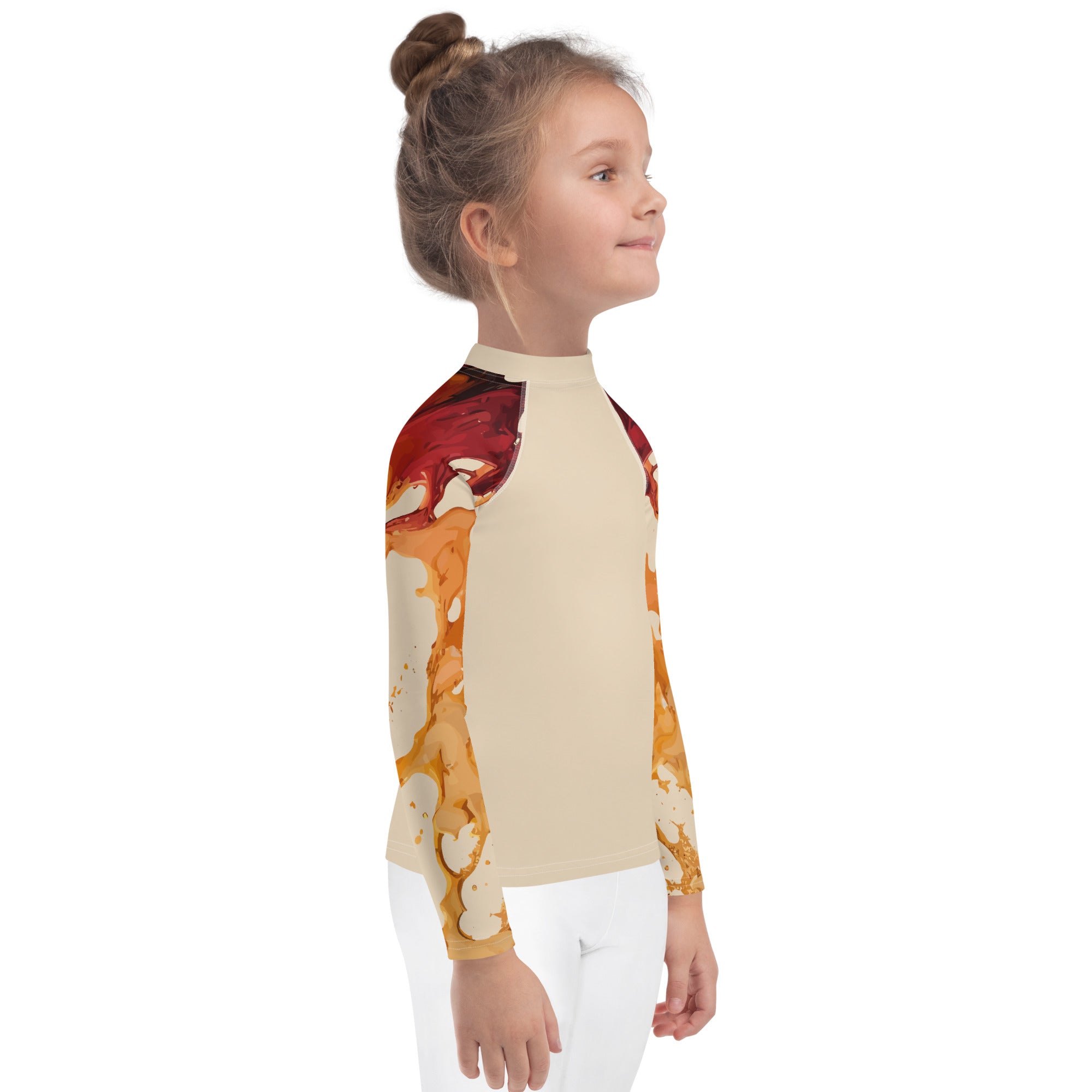 Kids Rash Guard-Ink Pattern II