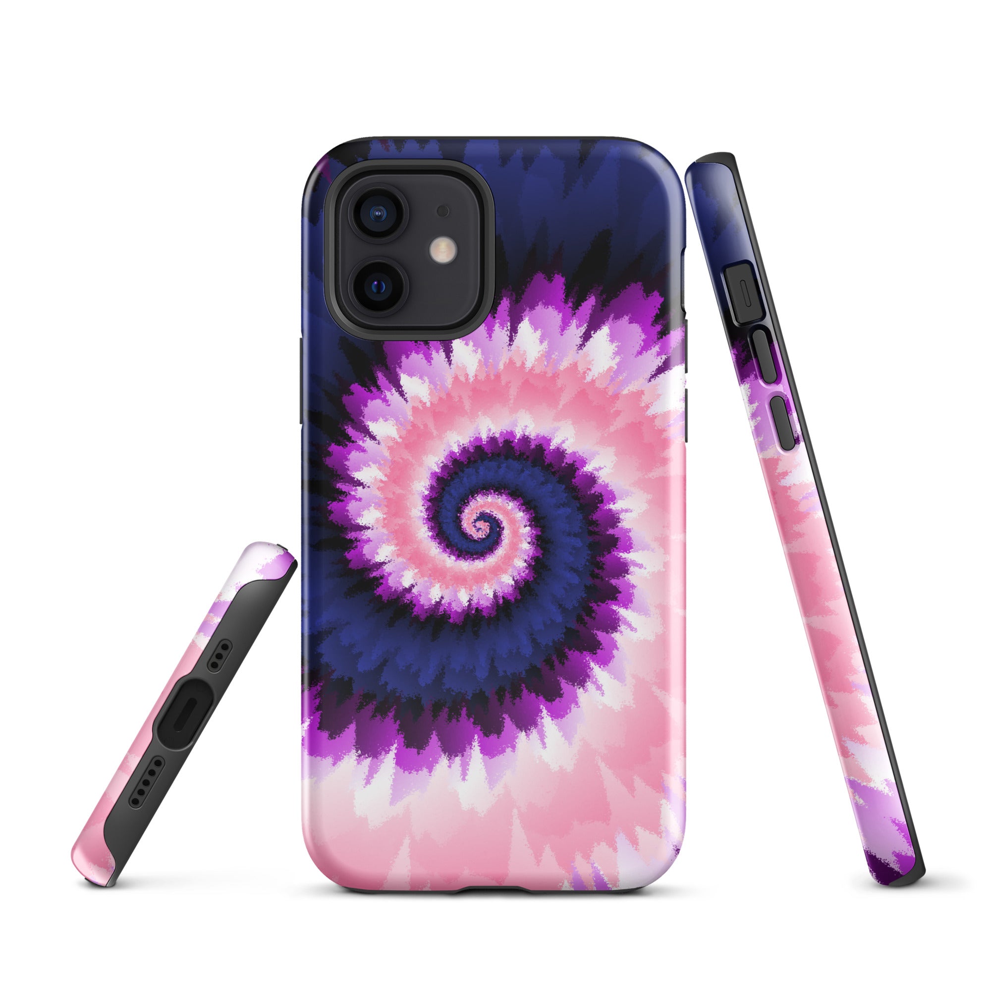 Tough Case for iPhone®-Tie Dye Spiral - Genderfluid