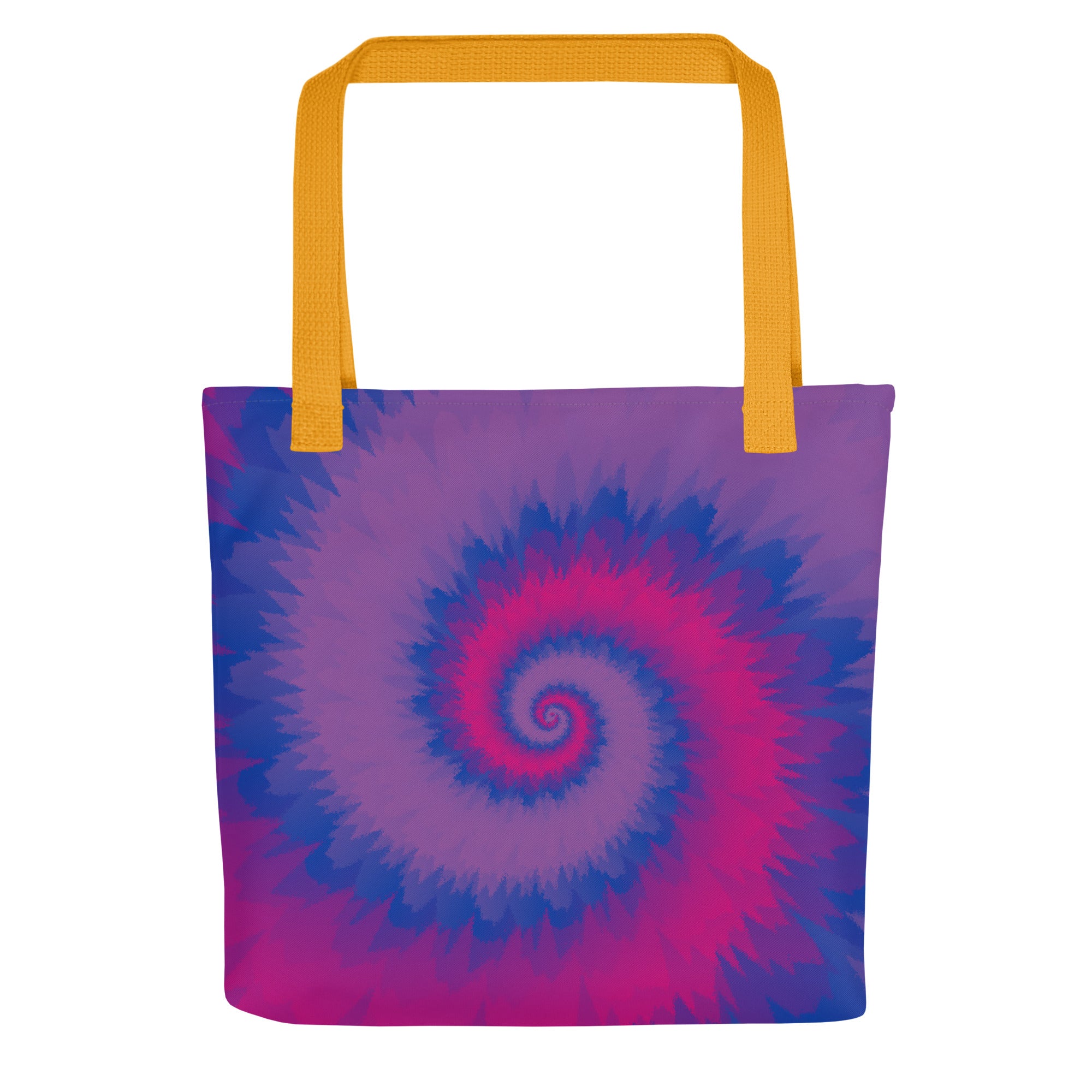 Tote bag-Tie Dye Spiral - Bisexual