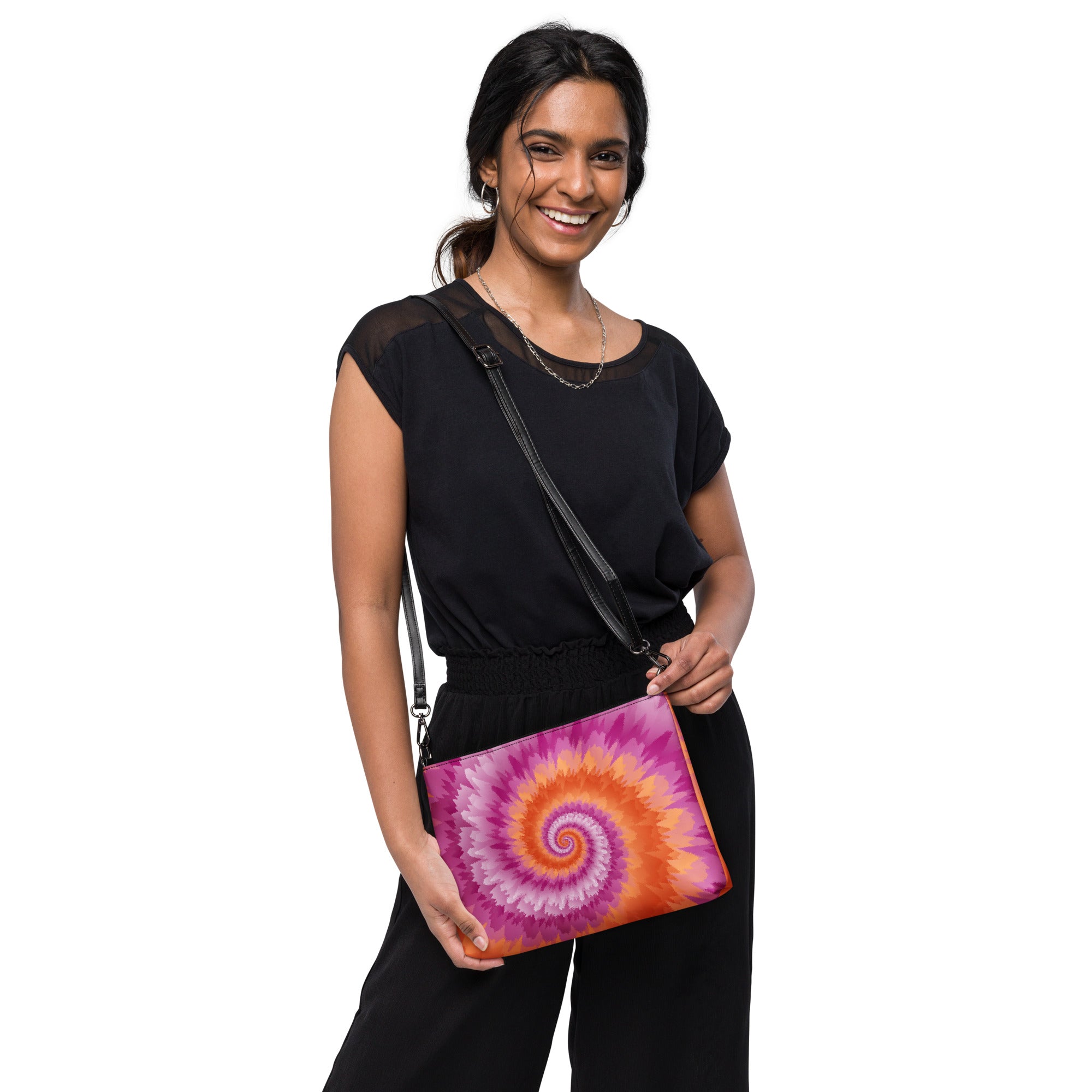 Crossbody bag- Tie Dye Spiral- Lesbian