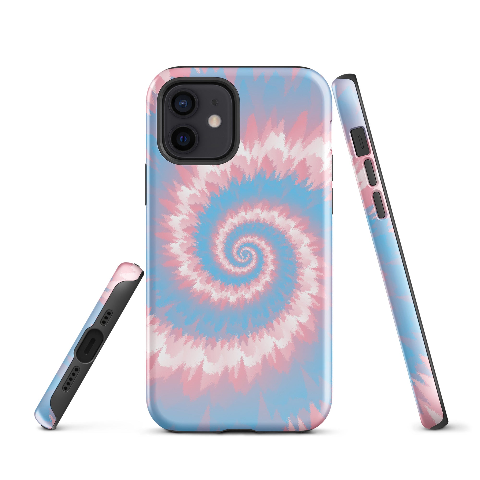 Tough Case for iPhone®-Tie Dye Spiral - Transgender