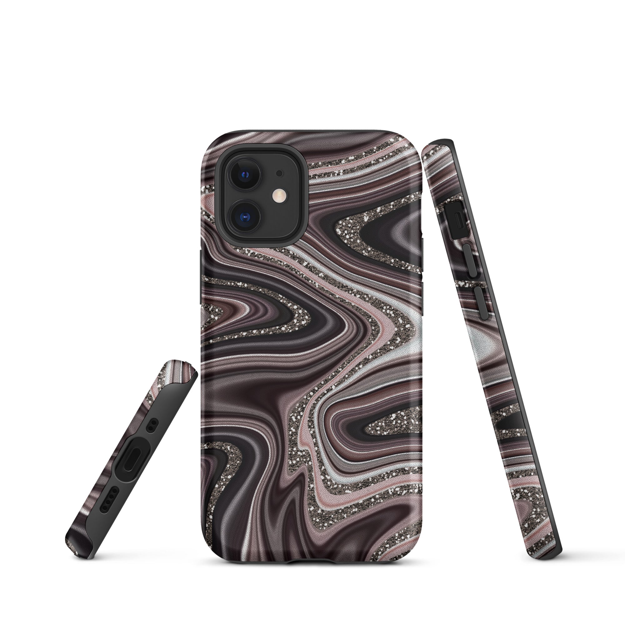 Tough Case for iPhone®- Abstract Leather