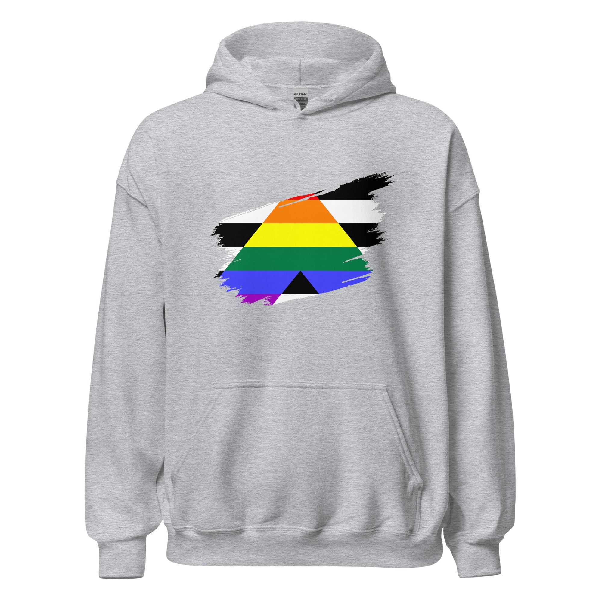 Unisex Hoodie-Straight Grunge Flag