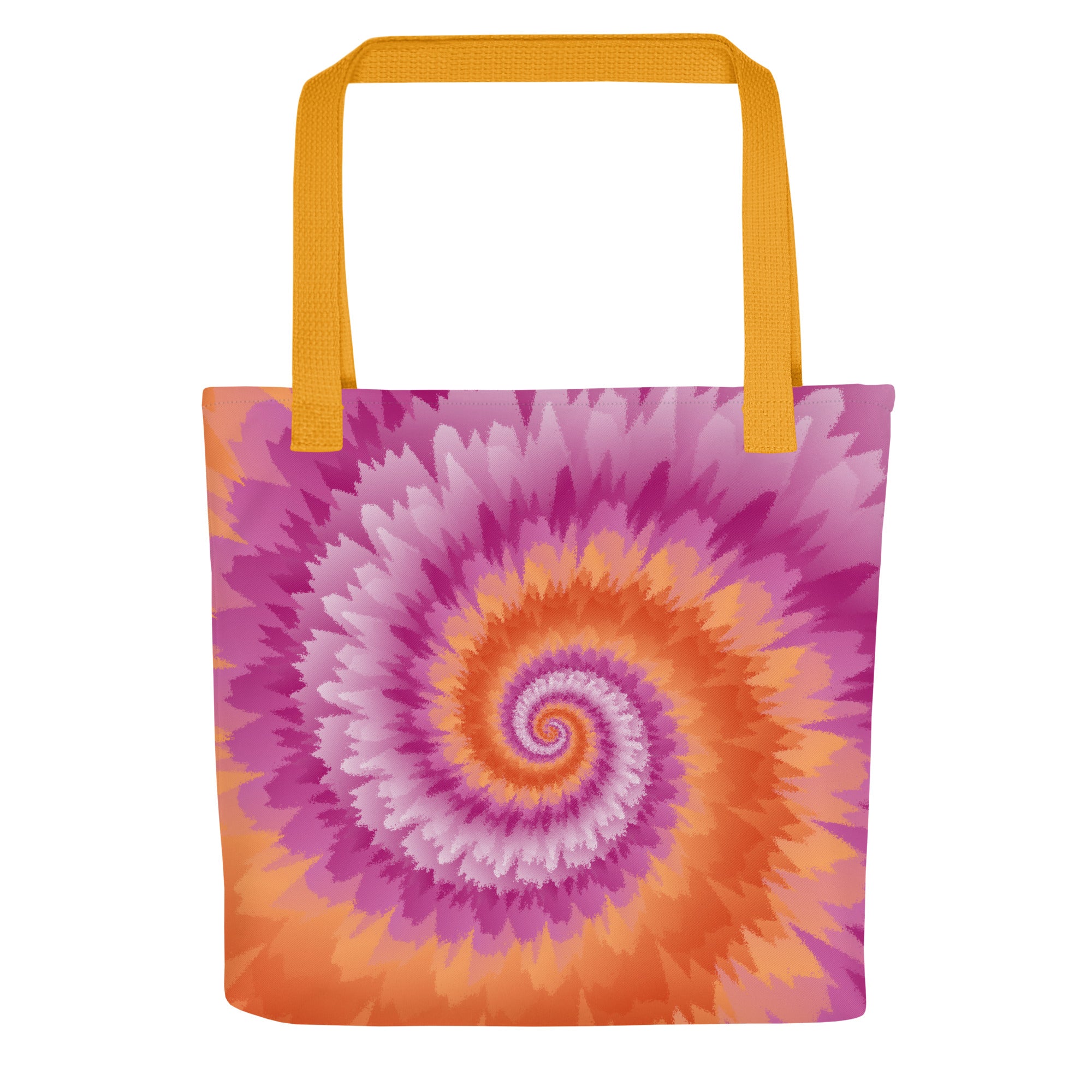 Tote bag-Tie Dye Spiral - Lesbian