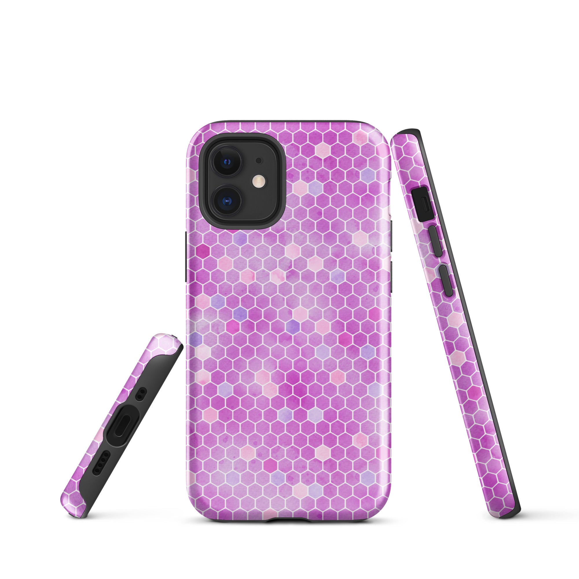 Tough Case for iPhone®- Honeycomb Pink