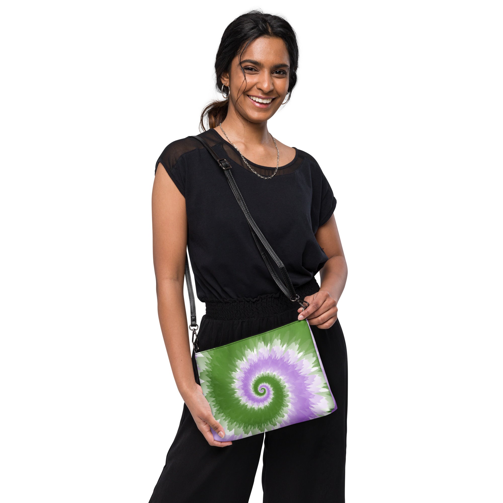 Crossbody bag- Tie Dye Spiral- Genderqueer