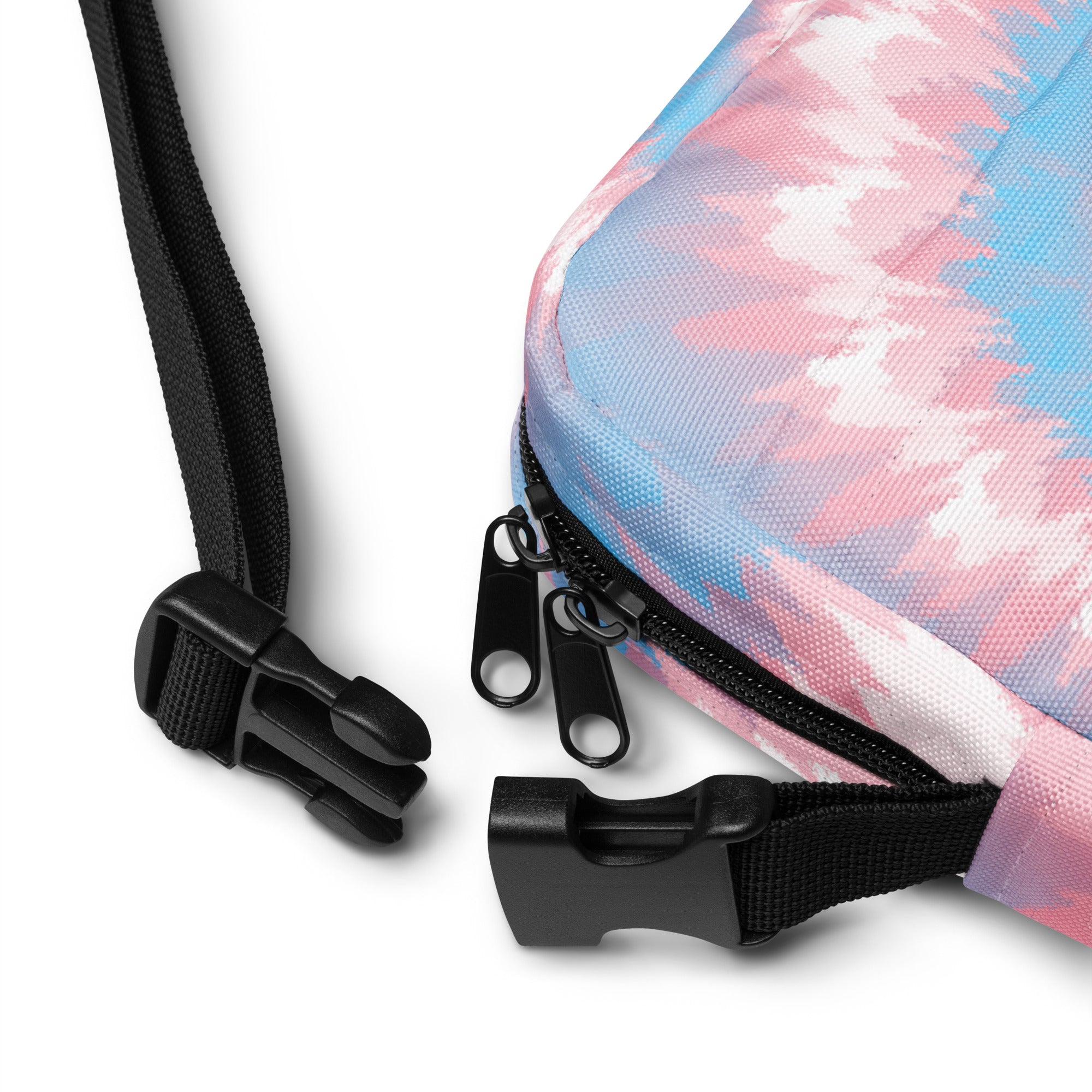 Utility crossbody bag-Tie Dye Spiral - Transgender