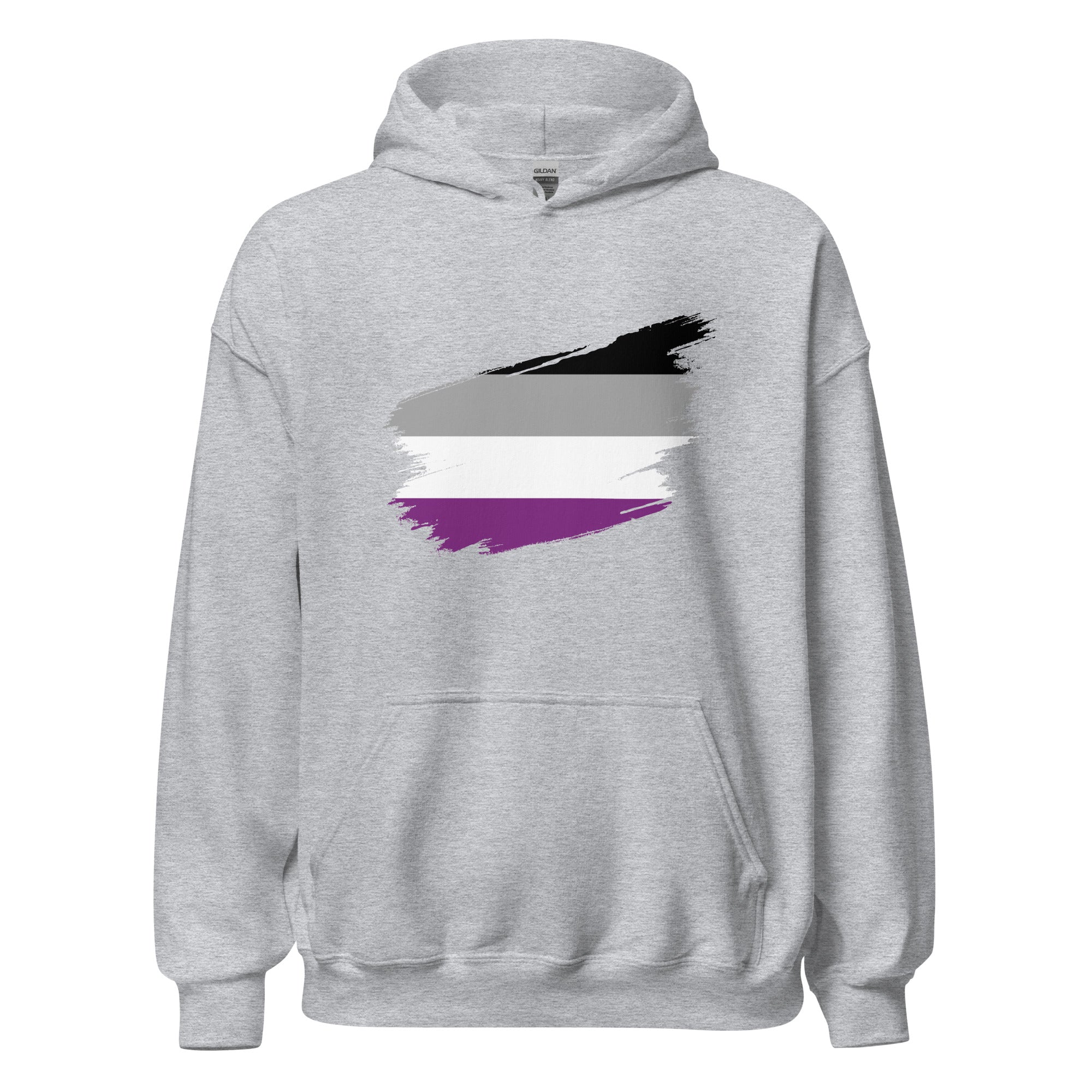 Unisex Hoodie-Asexual Grunge Flag