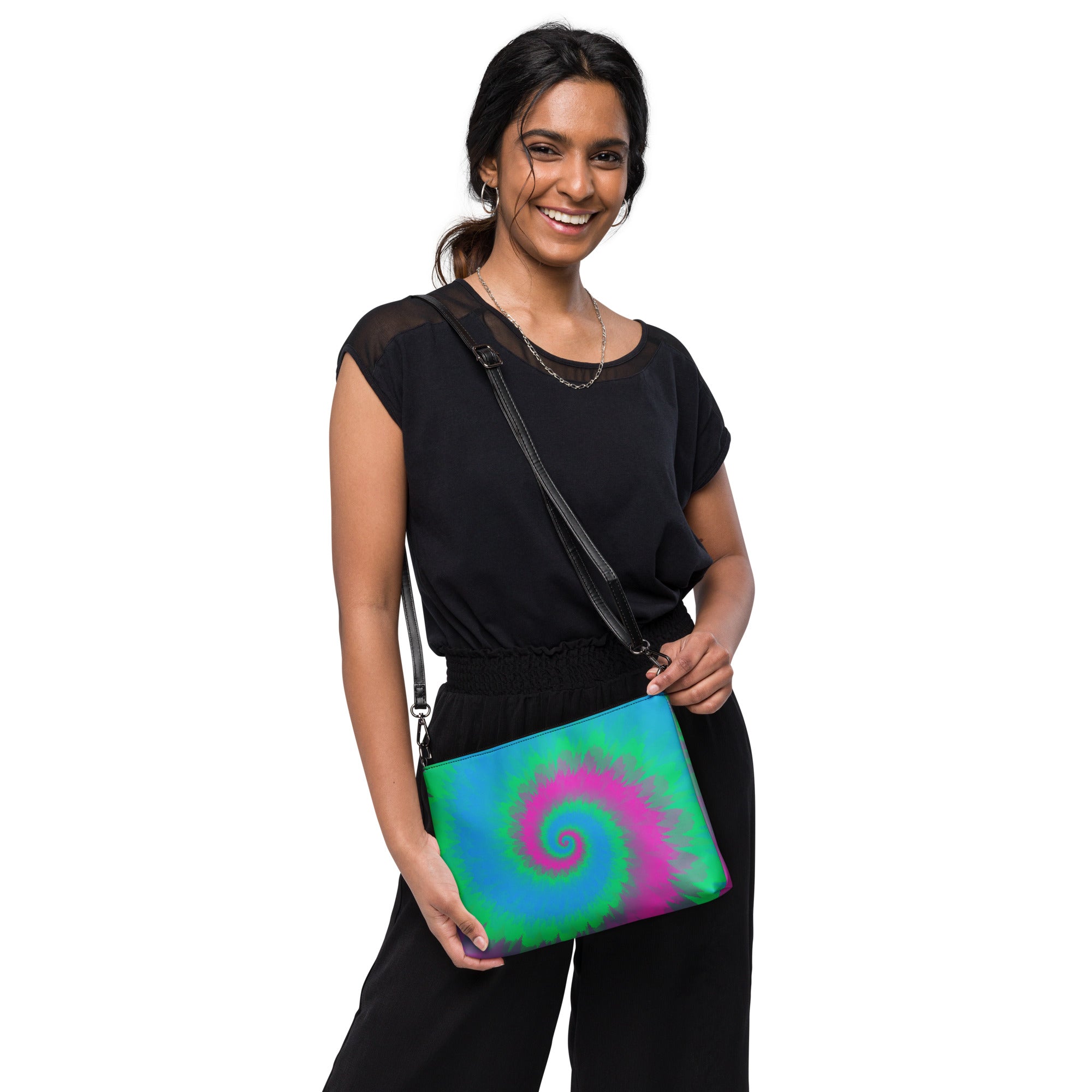 Crossbody bag- Tie Dye Spiral- Polysexual