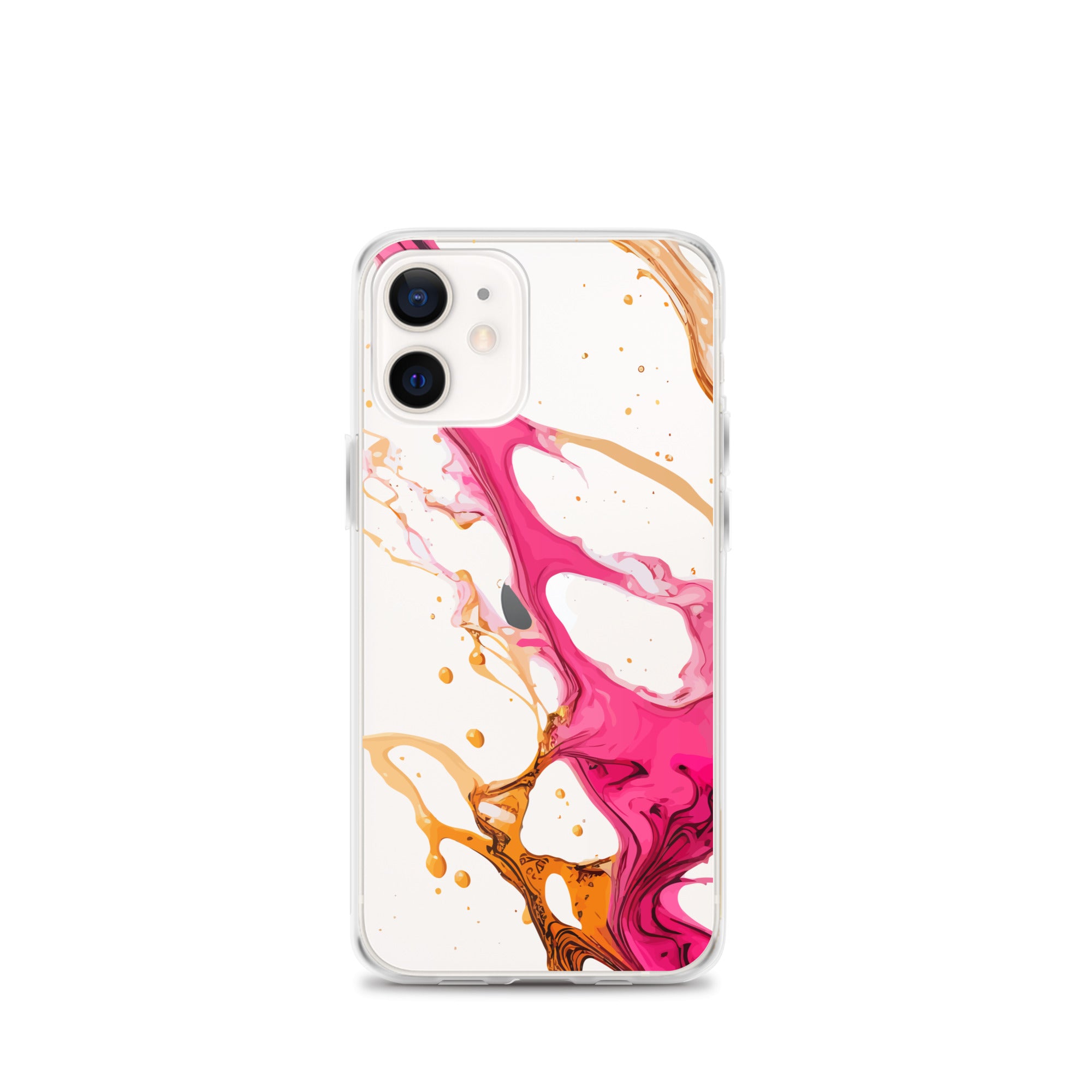 Clear Case for iPhone®- Alchohol Ink Design IV