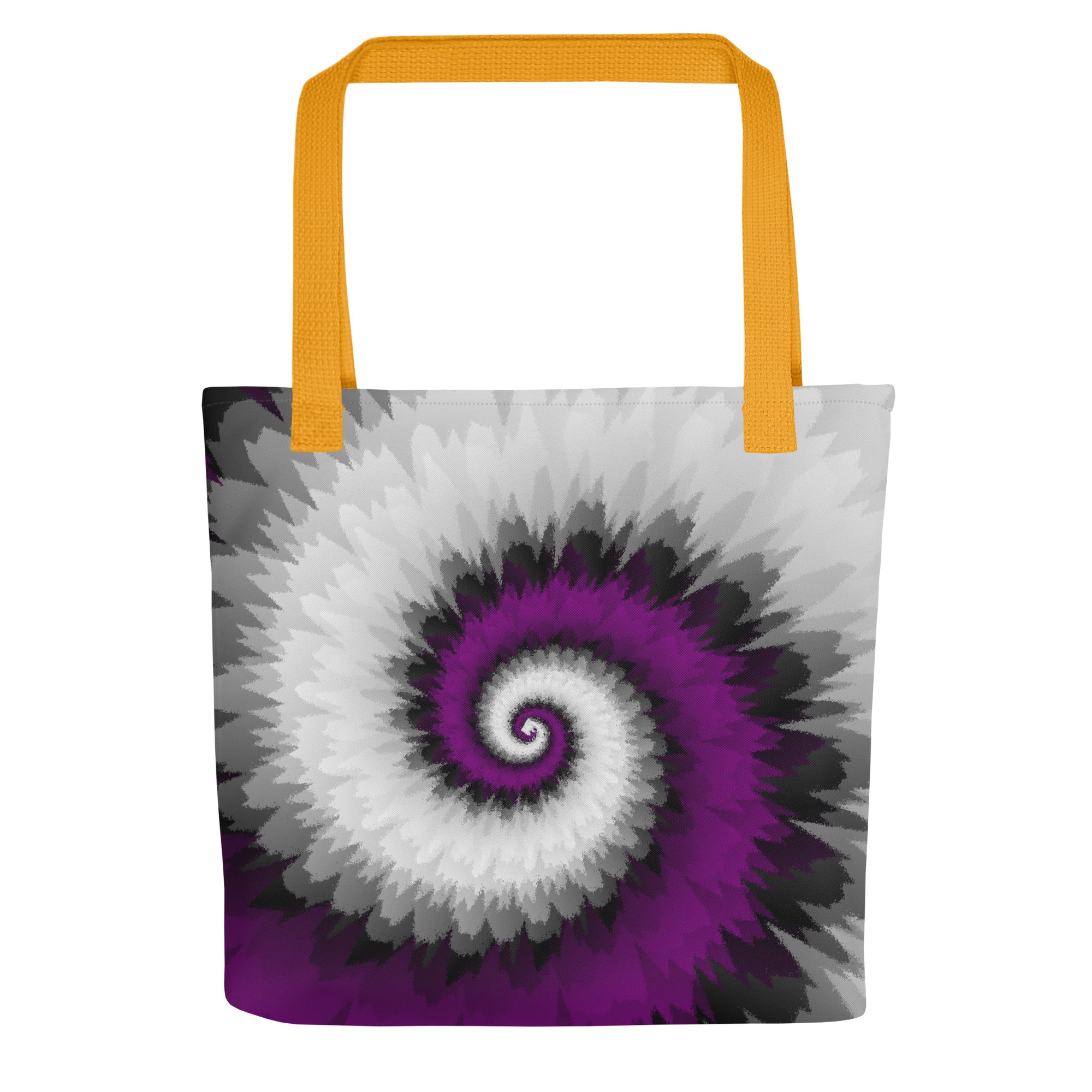 Tote bag-Tie Dye Spiral - Asexual