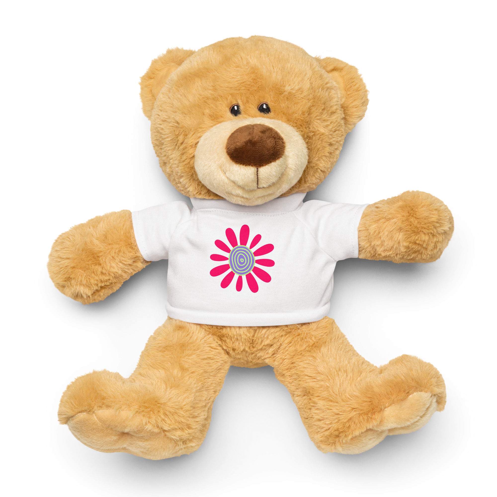 Teddy bear with a t-shirt-Daisy Flower II