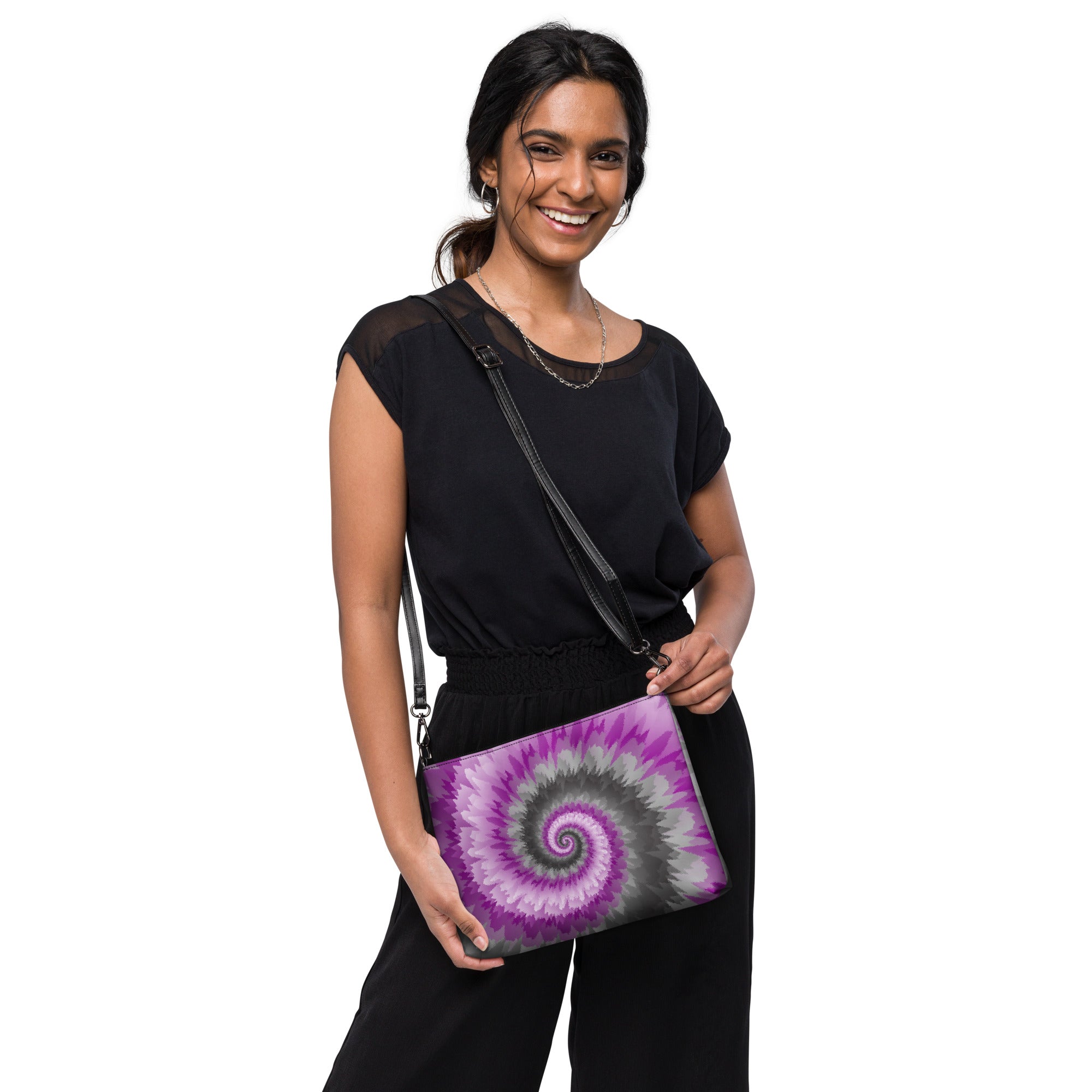 Crossbody bag- Tie Dye Spiral- Demisexual