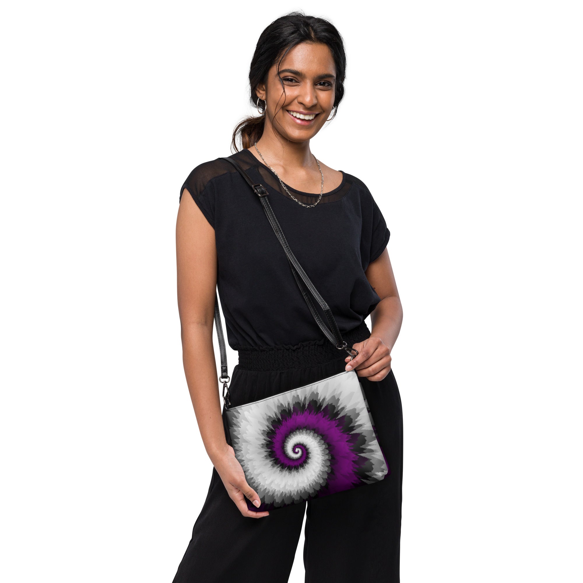 Crossbody bag- Tie Dye Spiral- Asexual