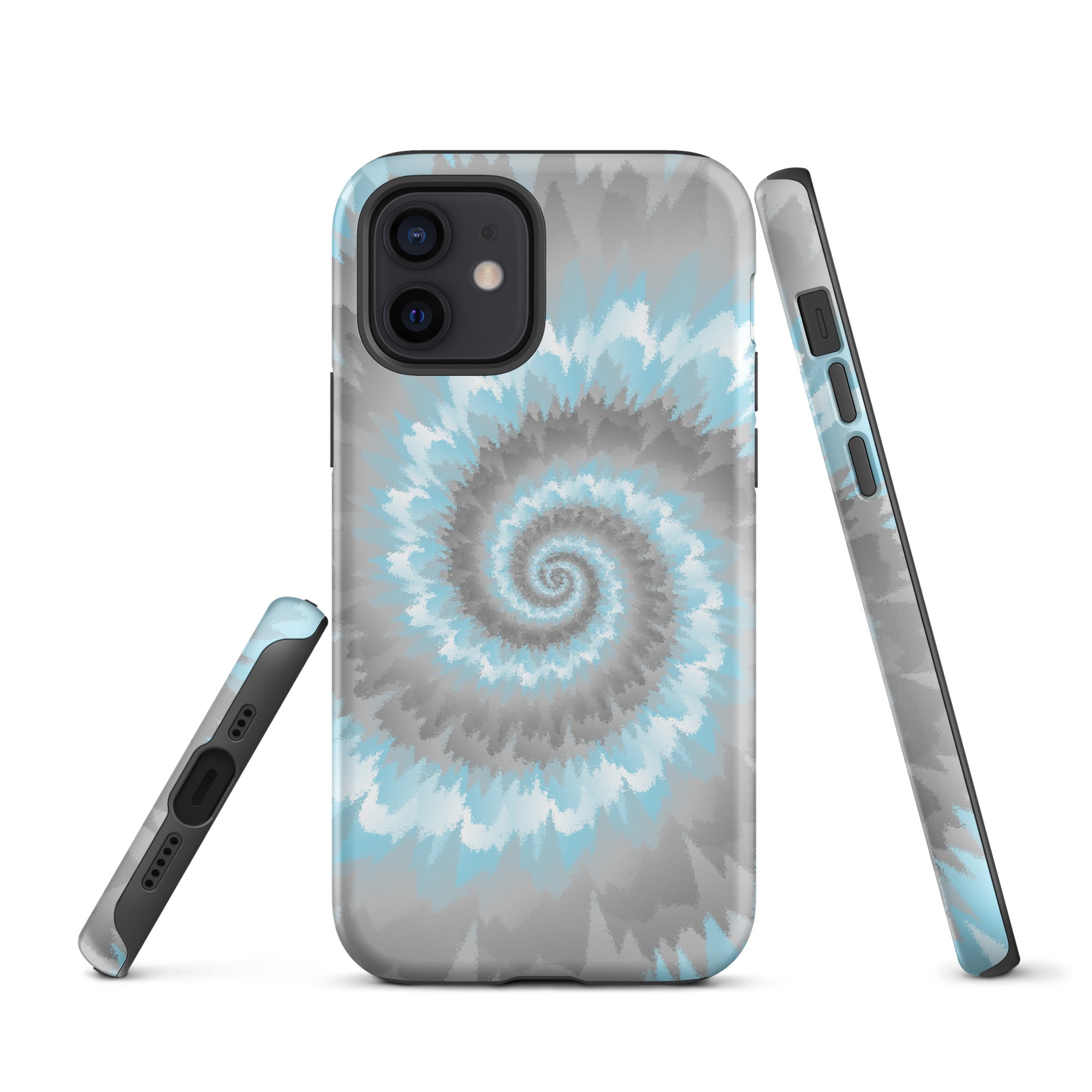 Tough Case for iPhone®-Tie Dye Spiral - Demiboy