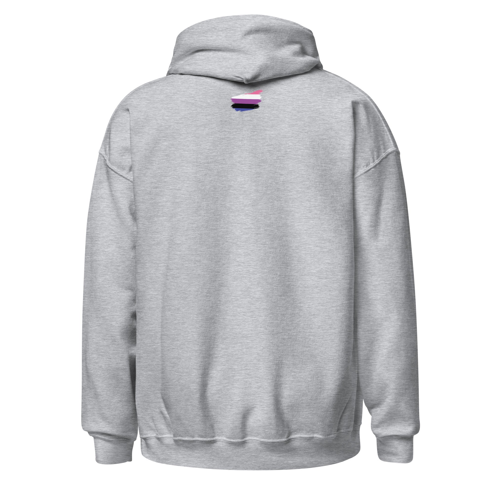 Unisex Hoodie-Genderfluid Grunge Flag