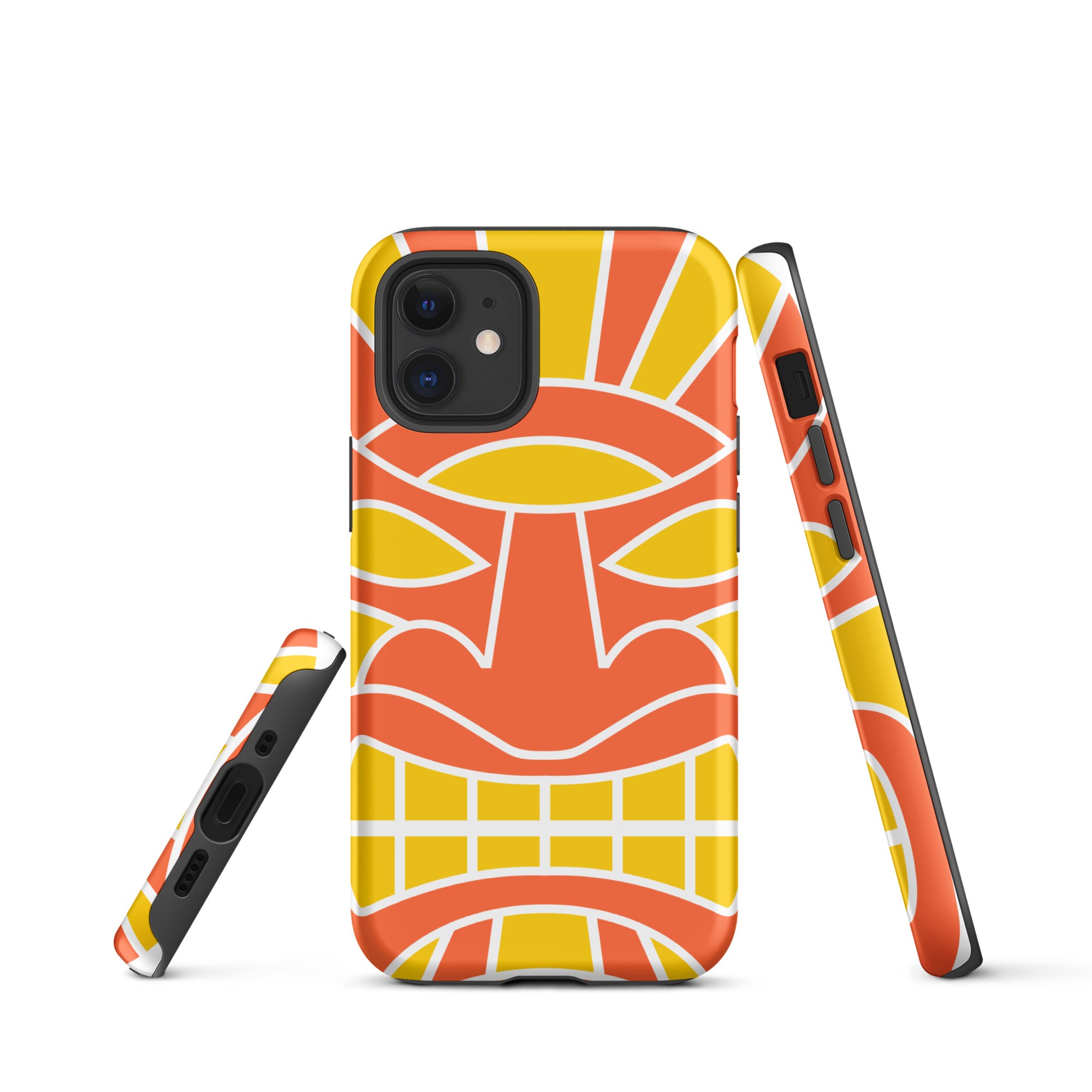 Tough Case for iPhone®- Totem Mask Orange