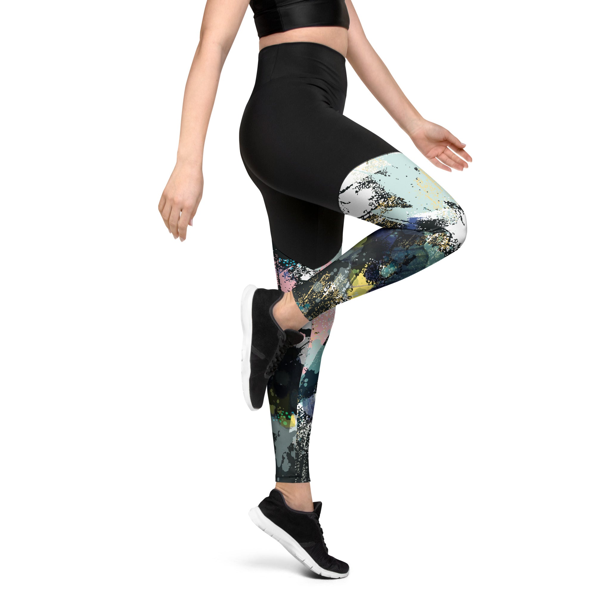 Sports Leggings- Abstract V