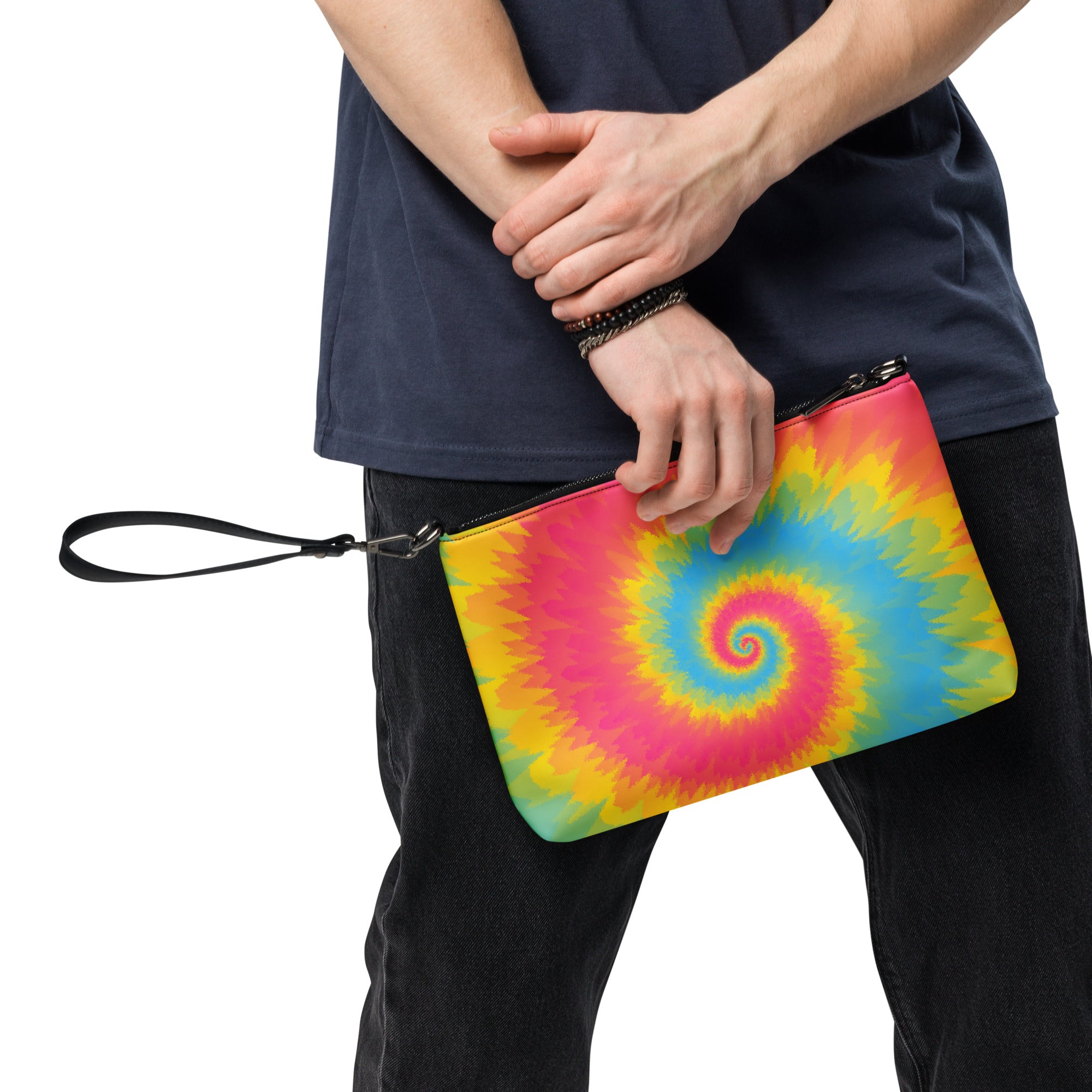 Crossbody bag- Tie Dye Spiral- Pansexual