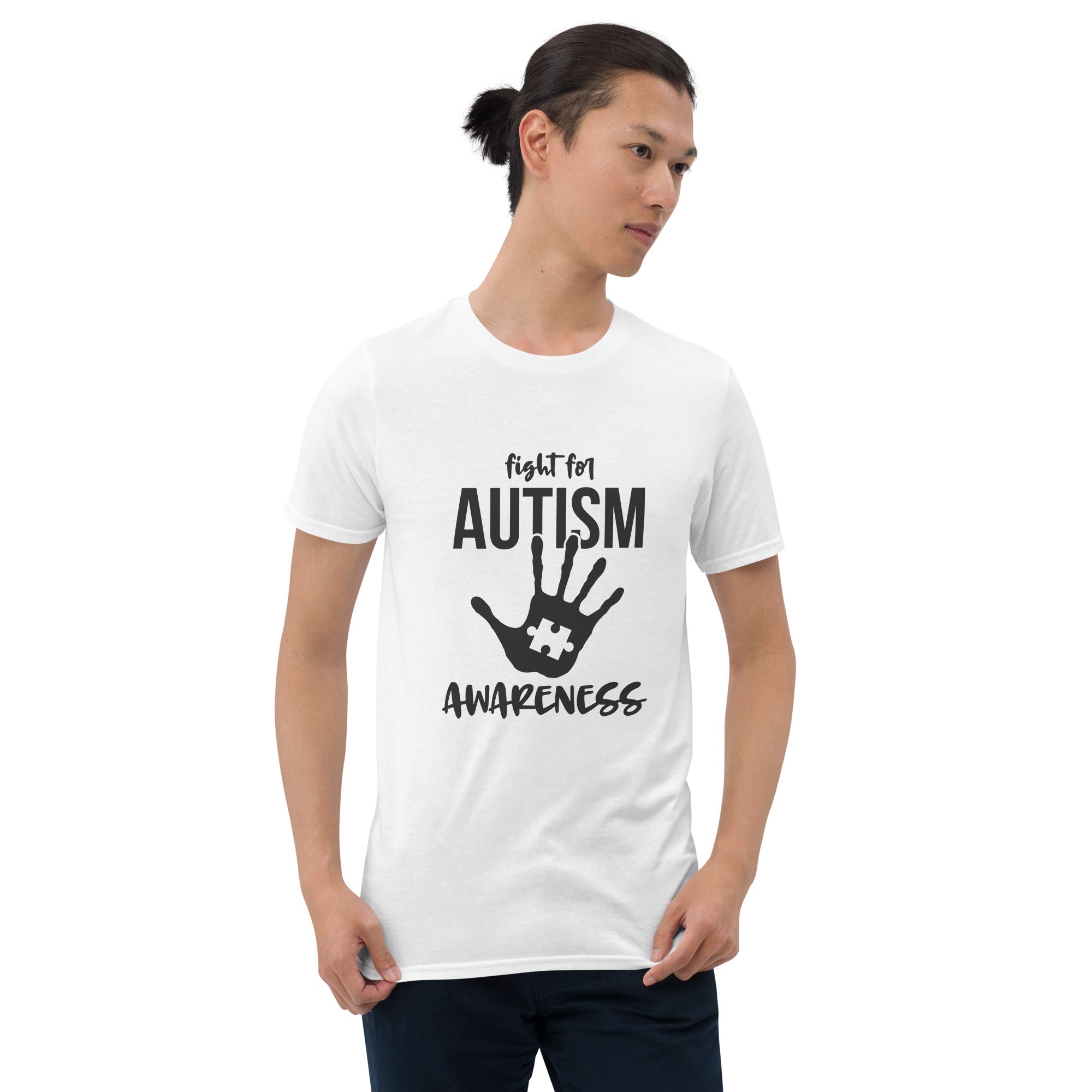 Short-Sleeve Unisex T-Shirt- Fight for autism awareness