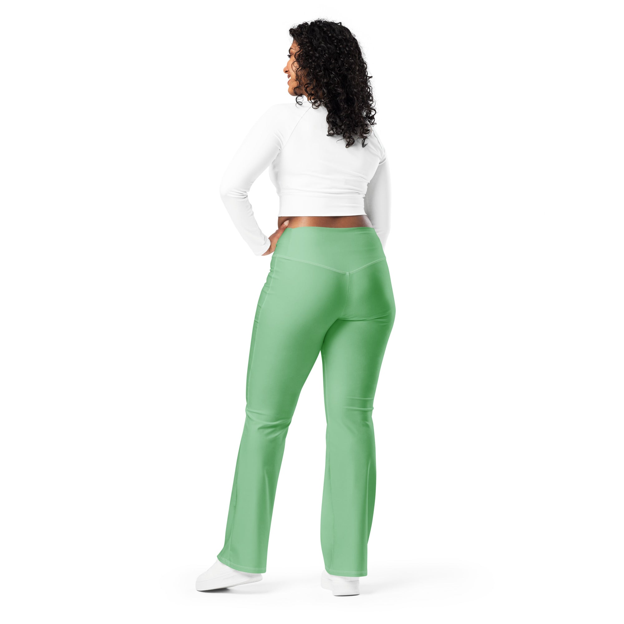 Flare leggings- Bay Leaf
