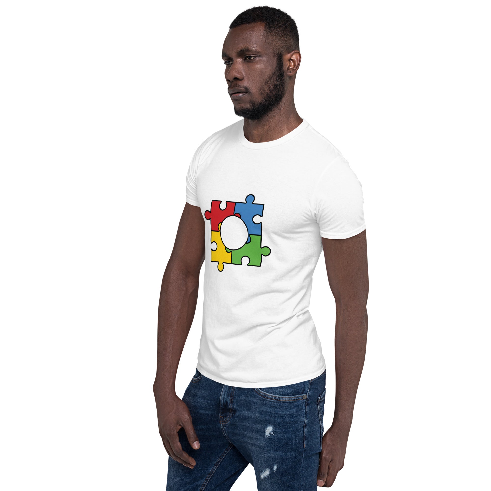 Short-Sleeve Unisex T-Shirt- Autism Puzzle
