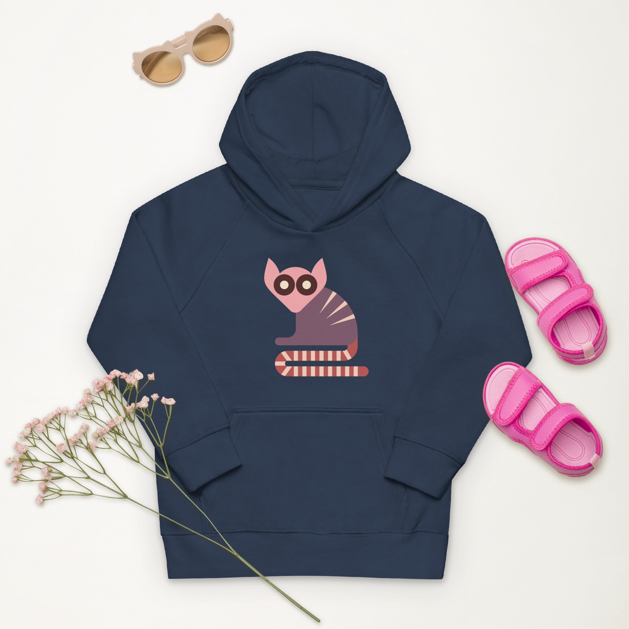 Kids eco hoodie-Lemurs