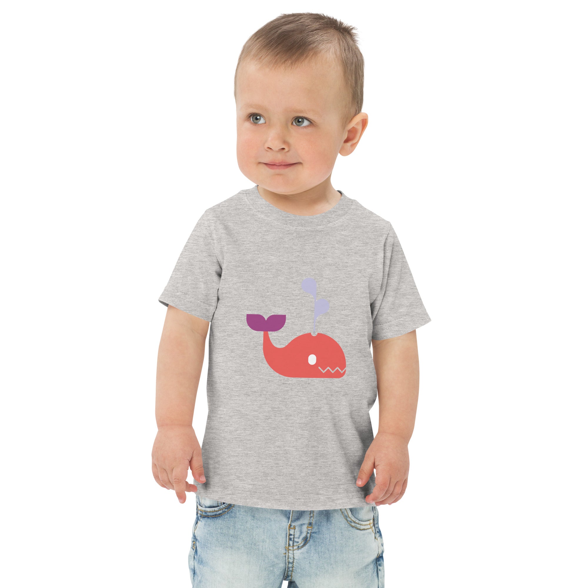 Toddler jersey t-shirt-Whale