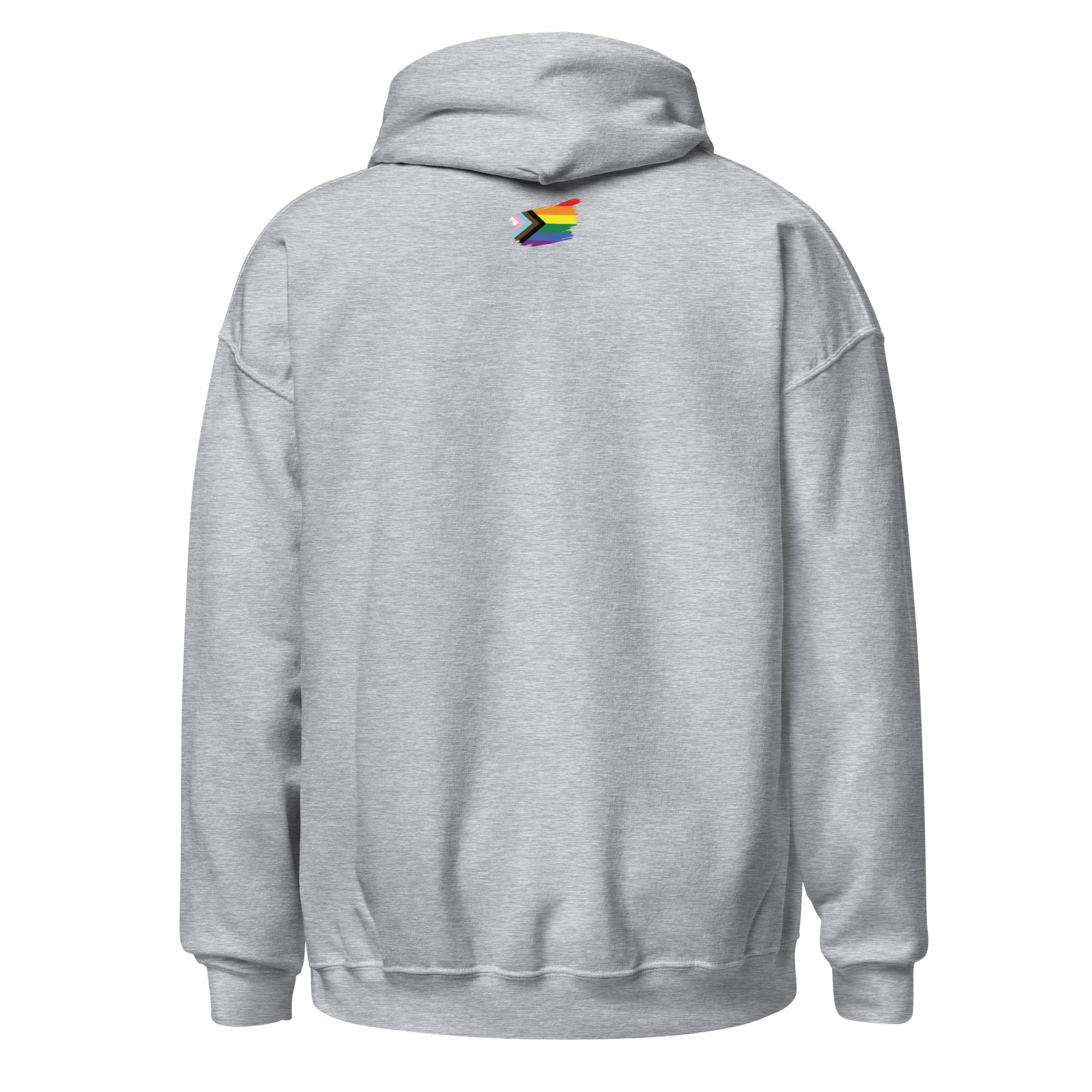 Unisex Hoodie-Progress Pride Grunge Flag