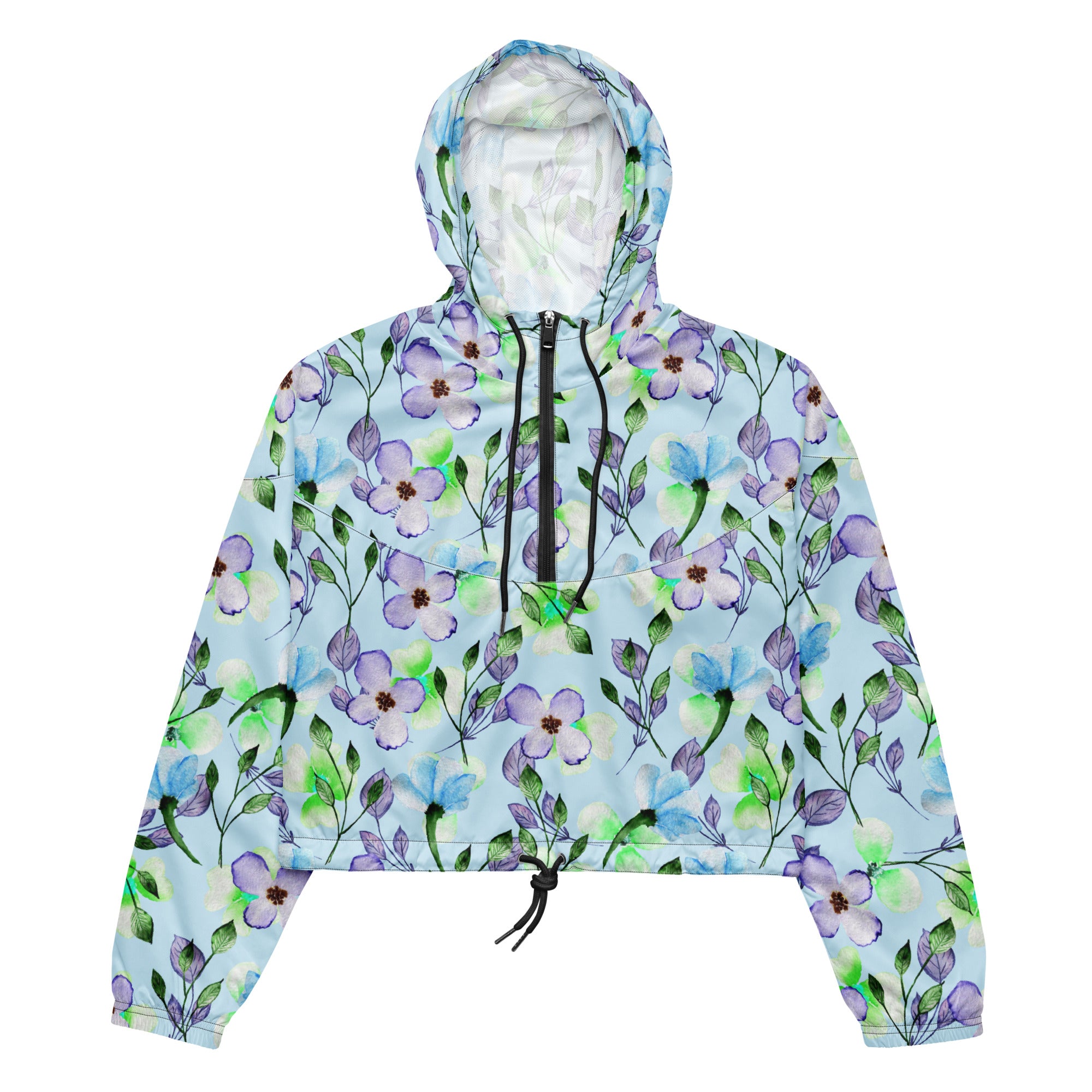 Women’s cropped windbreaker- Floral III