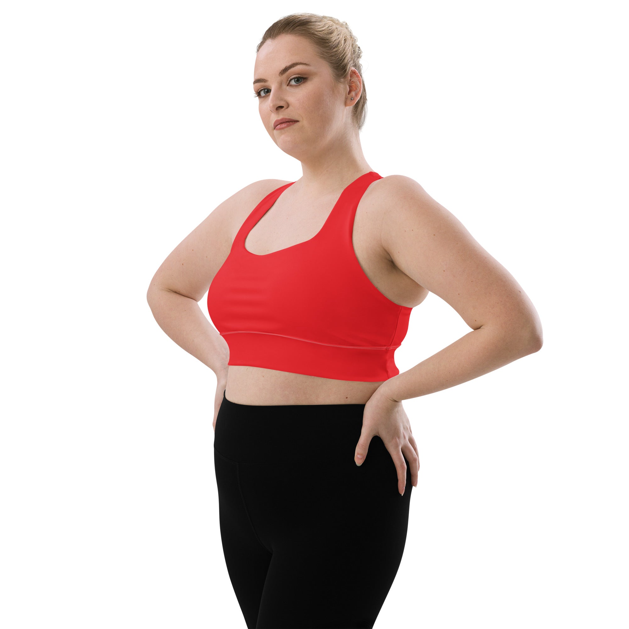 Longline sports bra- Alizarin