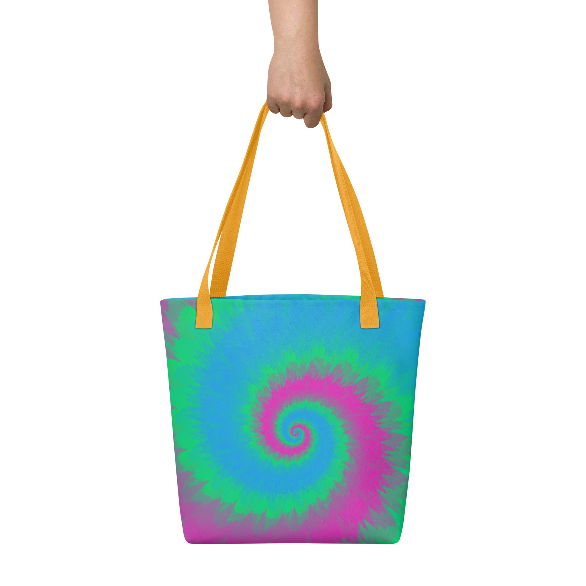 Tote bag-Tie Dye Spiral - Polysexual