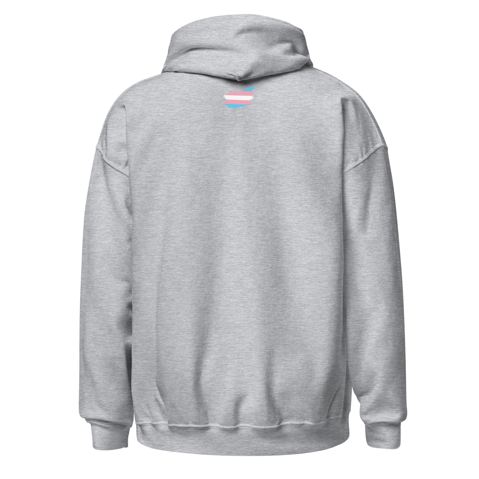 Unisex Hoodie-Transgender Grunge Flag